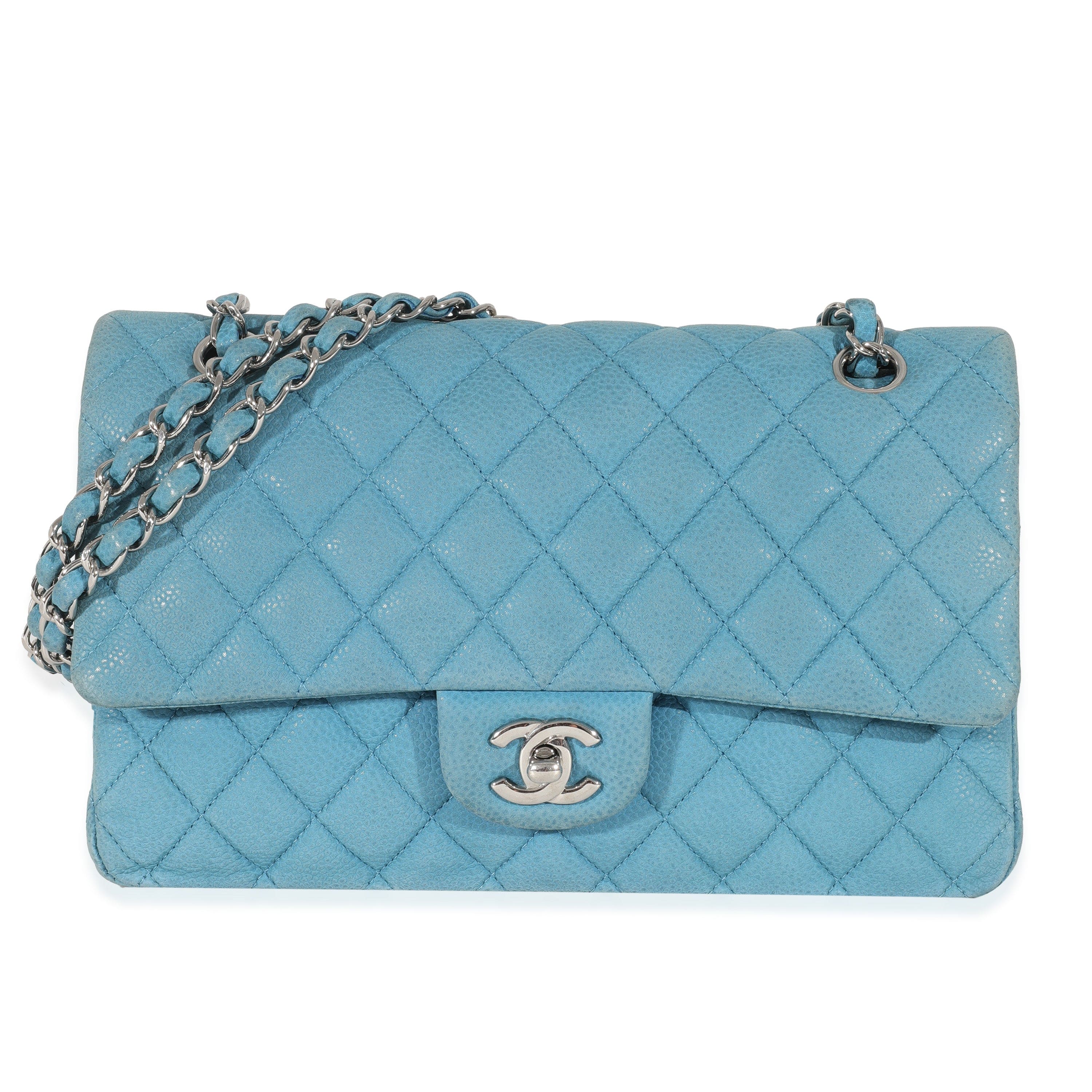 Chanel Chanel Blue Matte Caviar Medium Classic Double Flap Bag