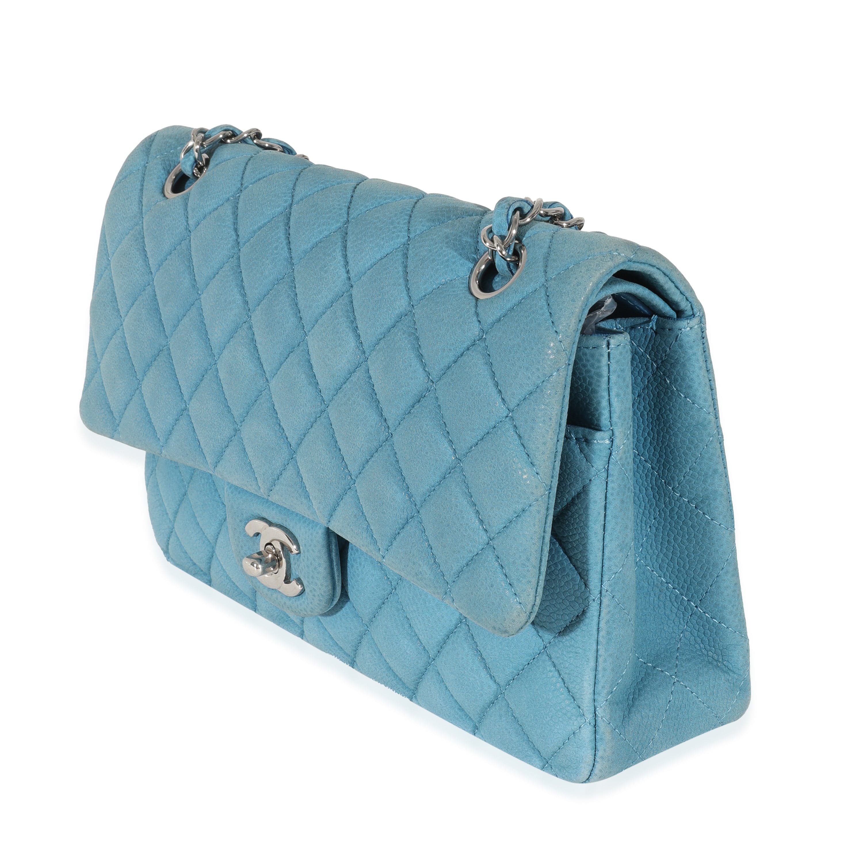 Chanel Chanel Blue Matte Caviar Medium Classic Double Flap Bag