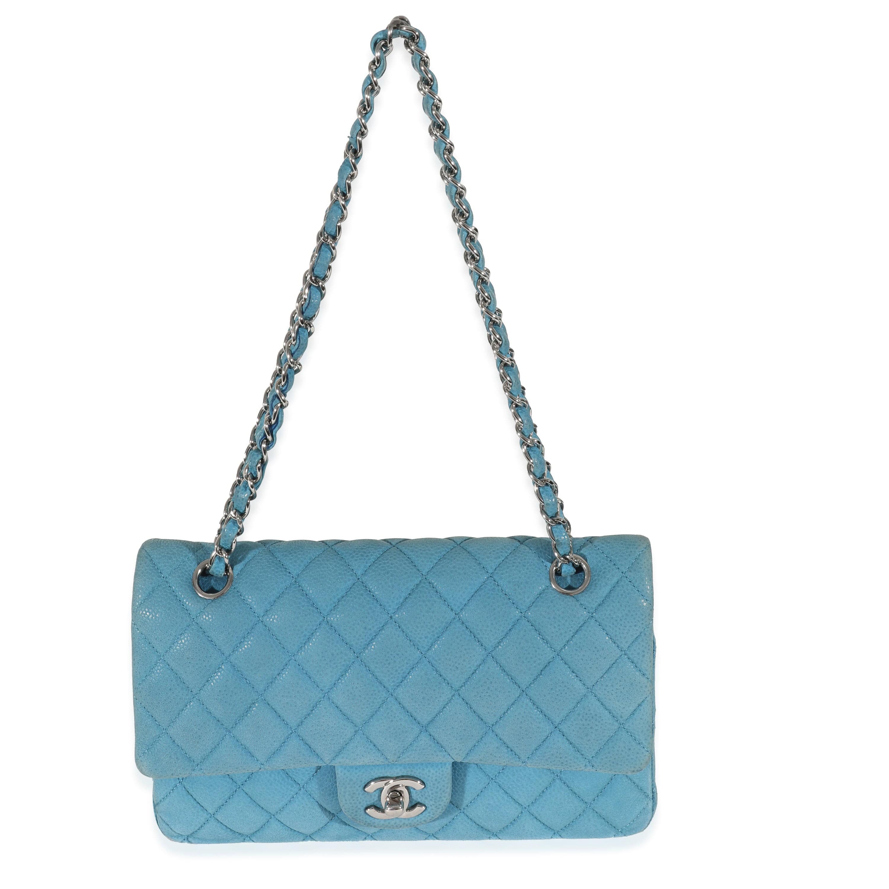 Chanel Chanel Blue Matte Caviar Medium Classic Double Flap Bag