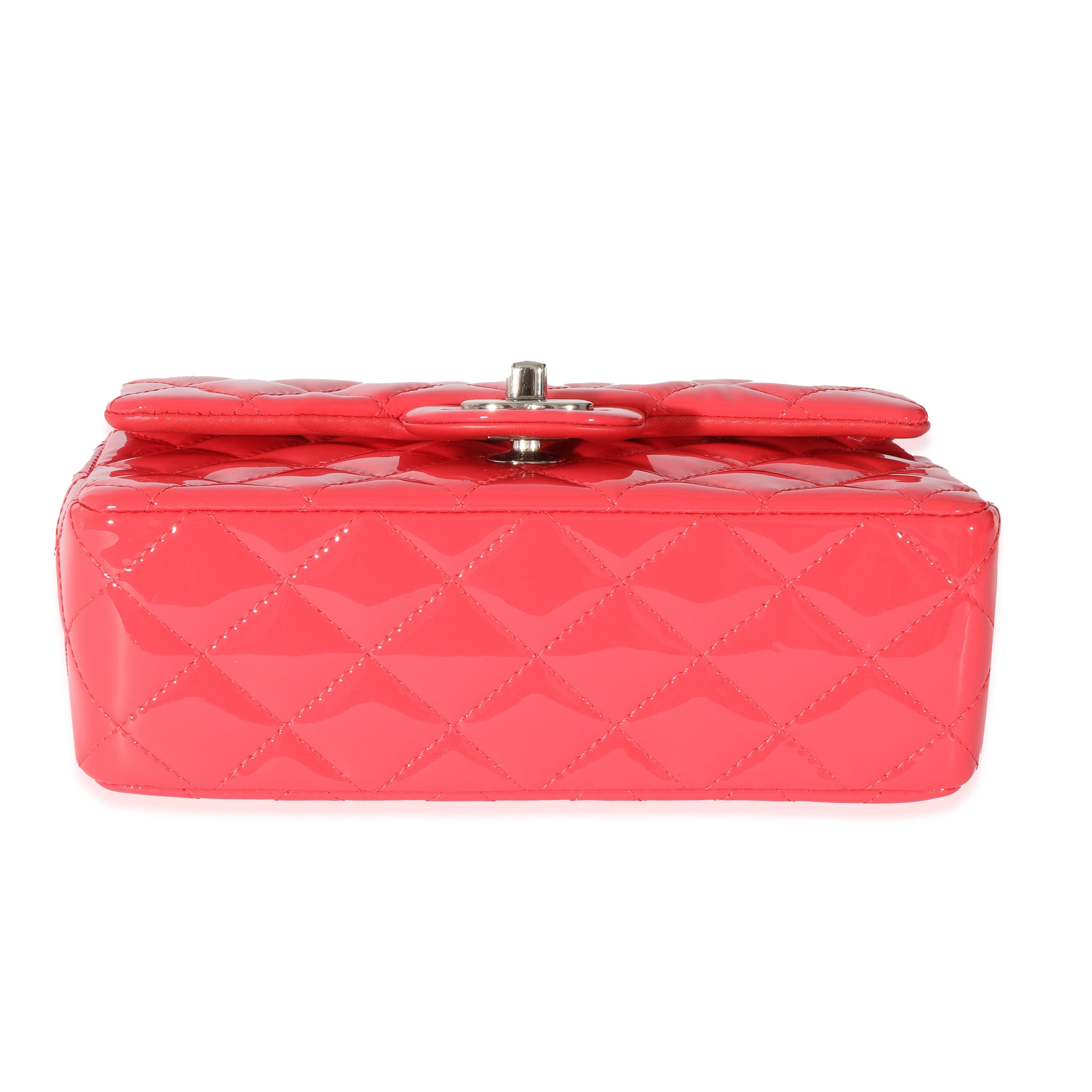 Chanel Chanel Pink Patent Rectangular Mini Flap