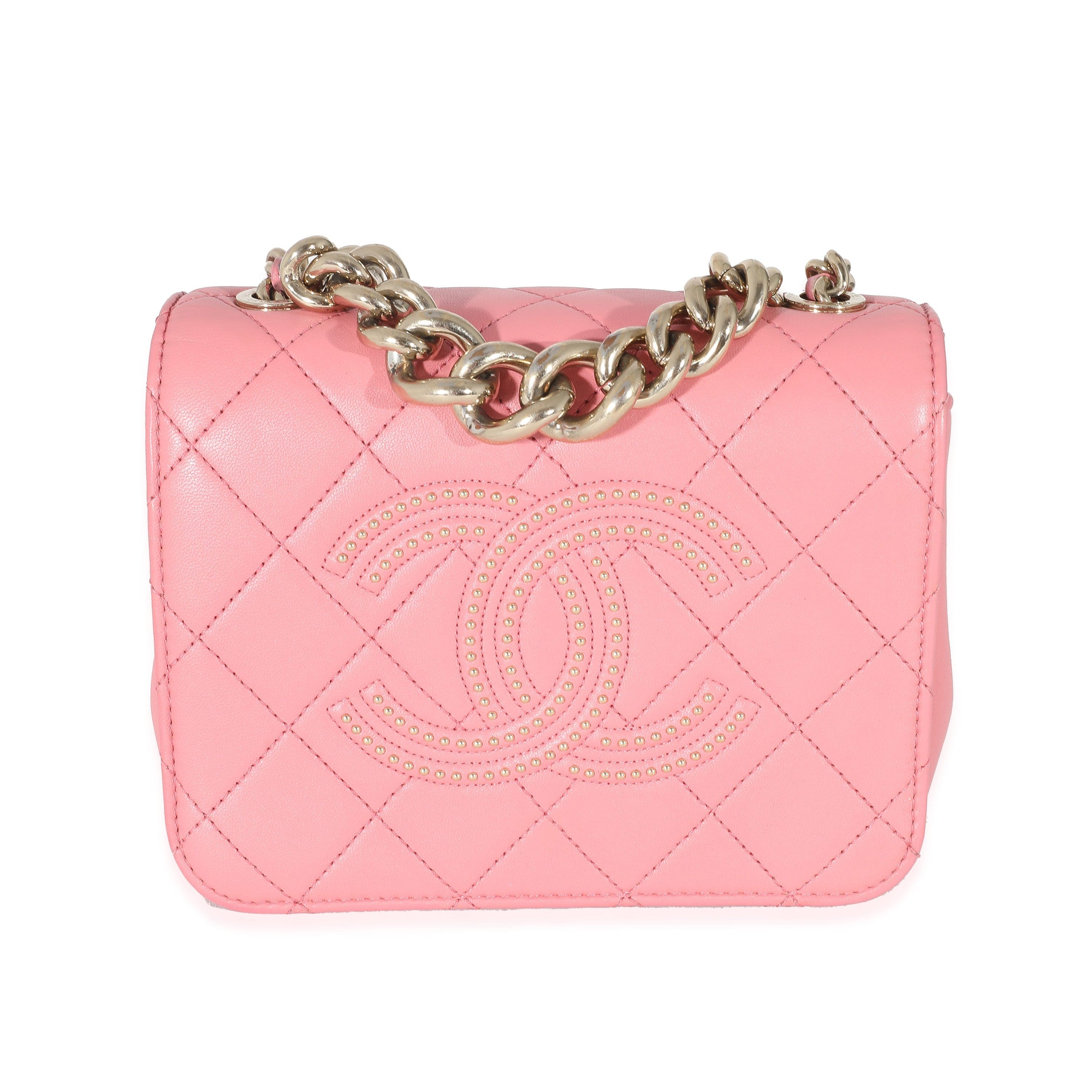 Chanel Chanel Pink Quilted Calfskin Beauty Begins Flap Bag