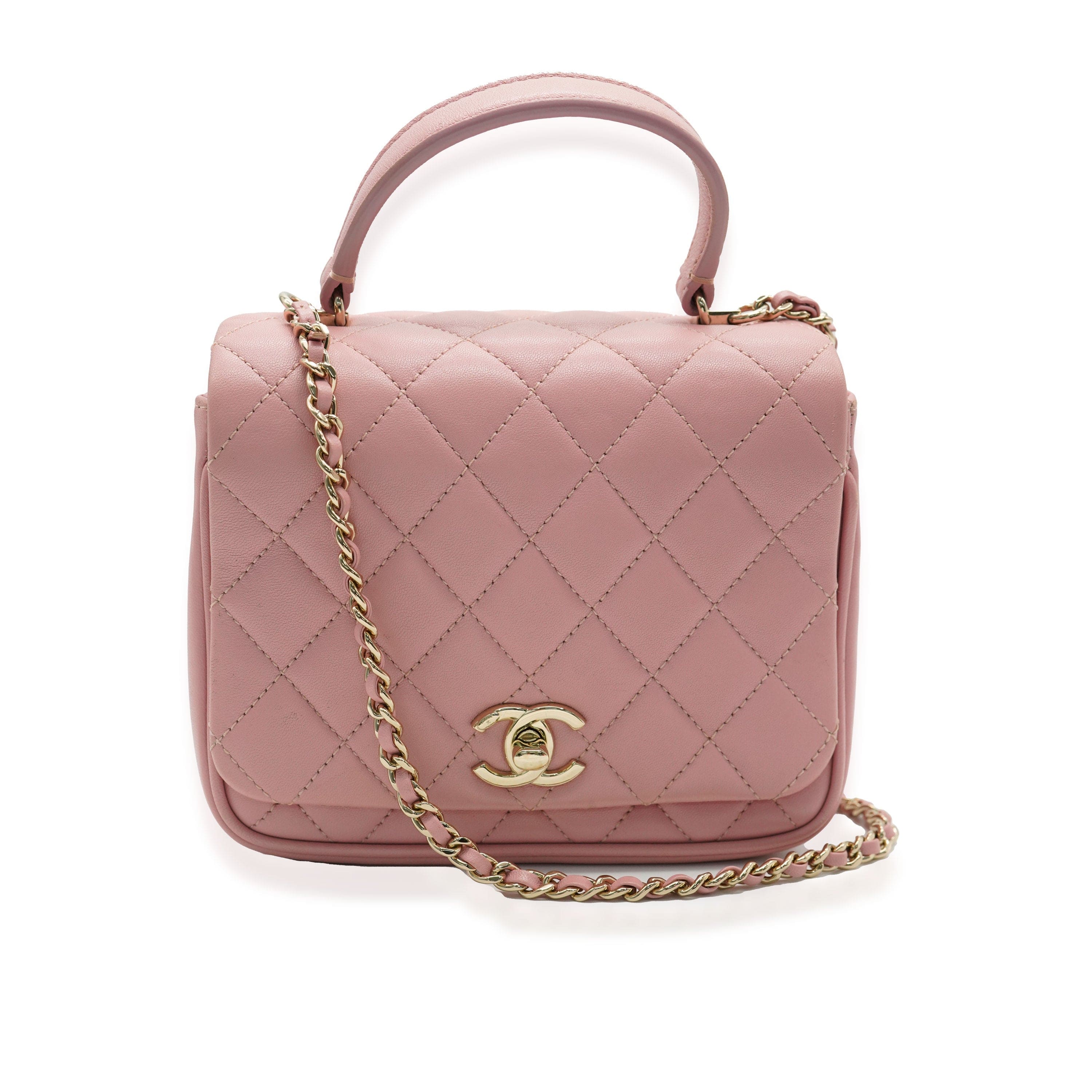 Chanel Chanel Pink Quilted Lambskin Mini Citizen Chic Flap Bag