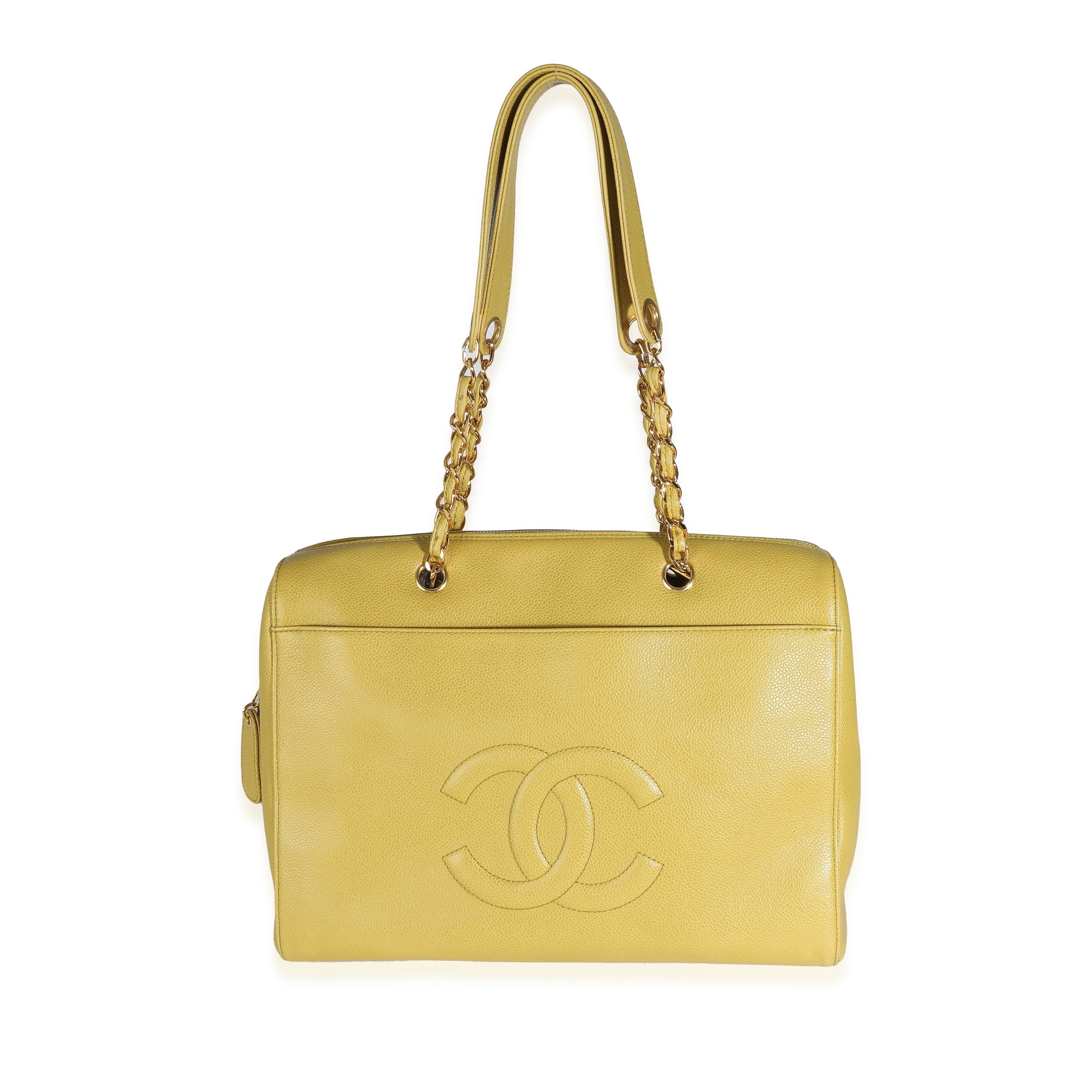 Chanel Chanel Vintage Caviar Timeless CC Shopper Tote