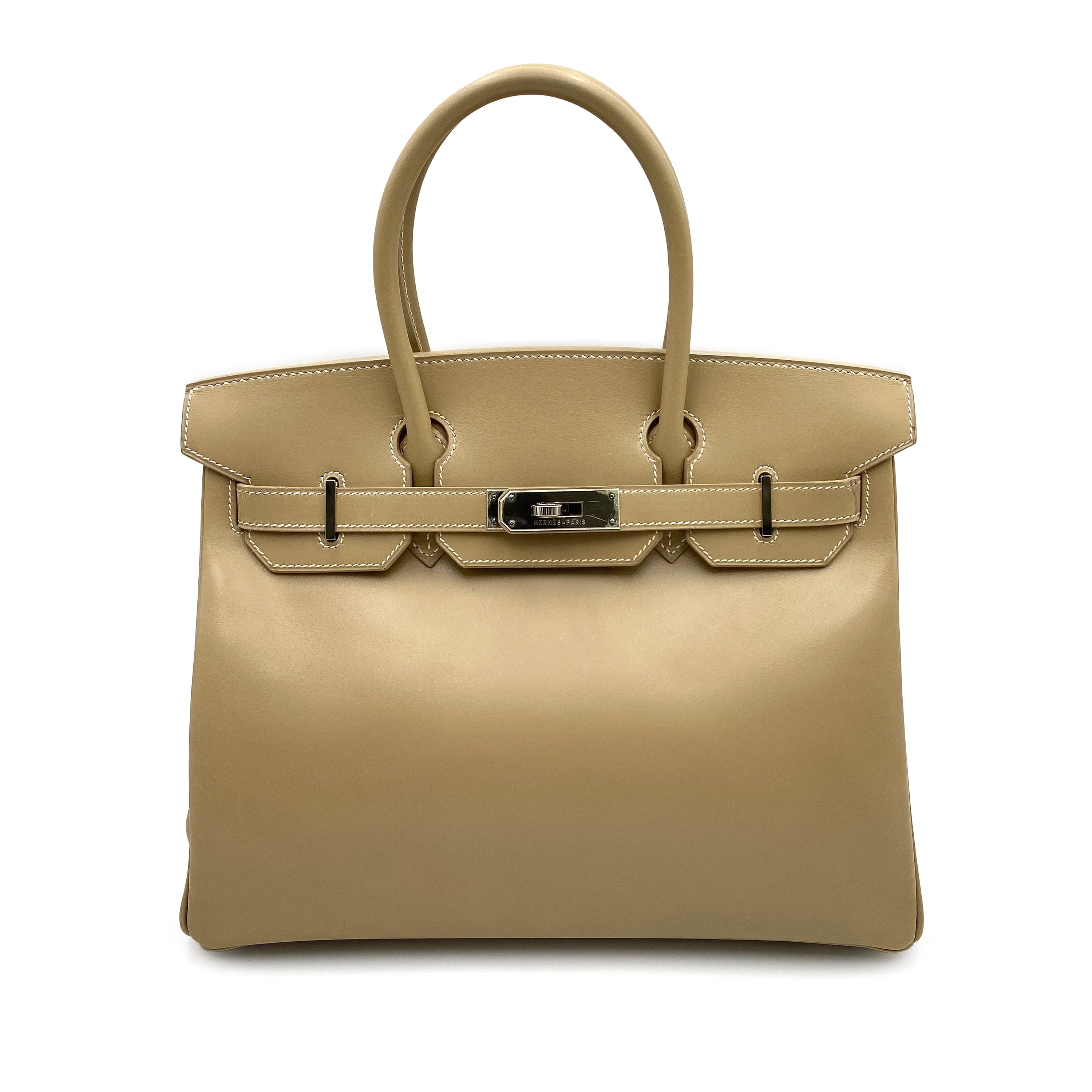 Chanel HERMES BIRKIN 30 BEIGE TYPE BOXCALF HAND BAG □G SHW 90232423