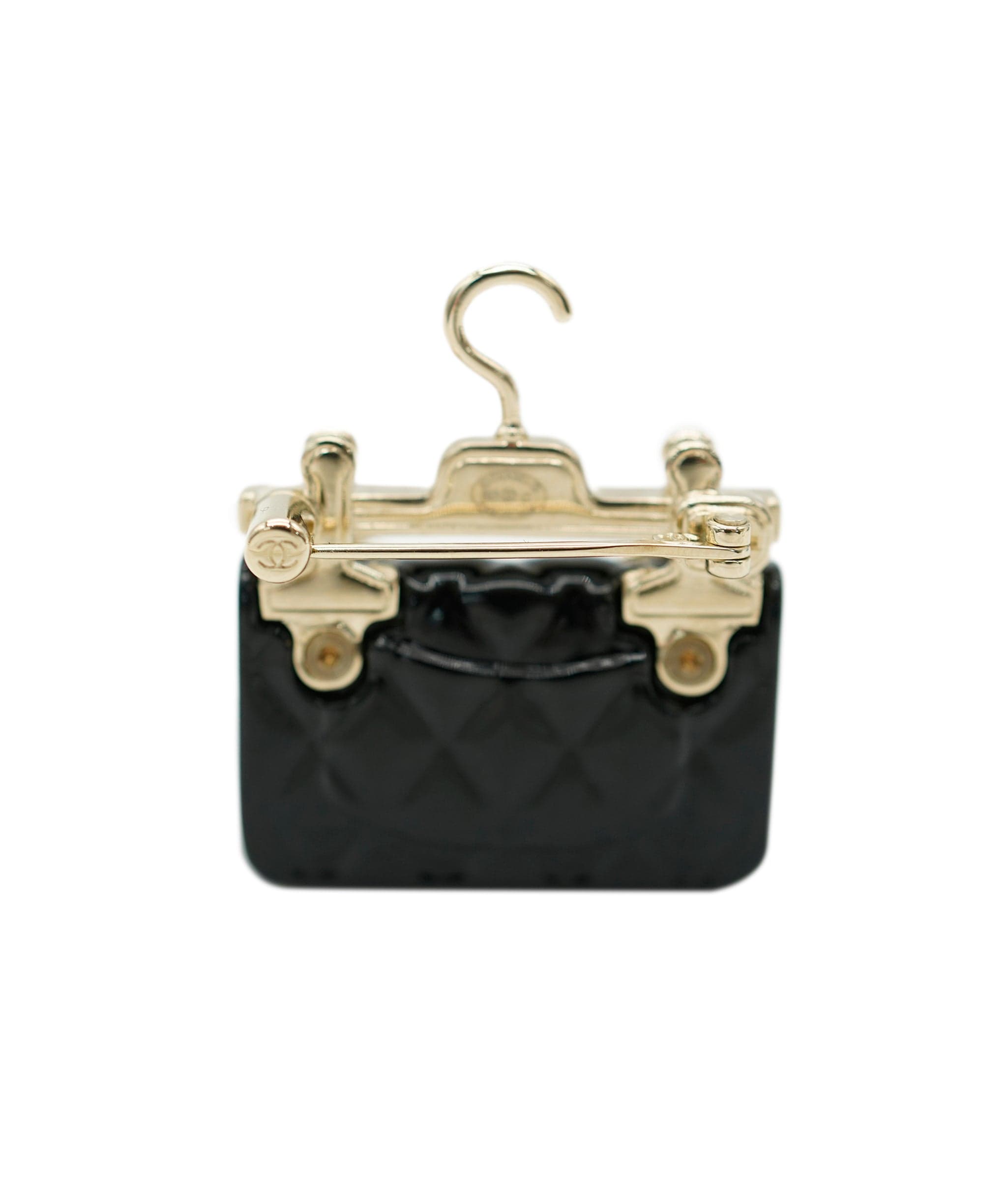 Chanel Chanel black classic flap brooch  - AJC0729