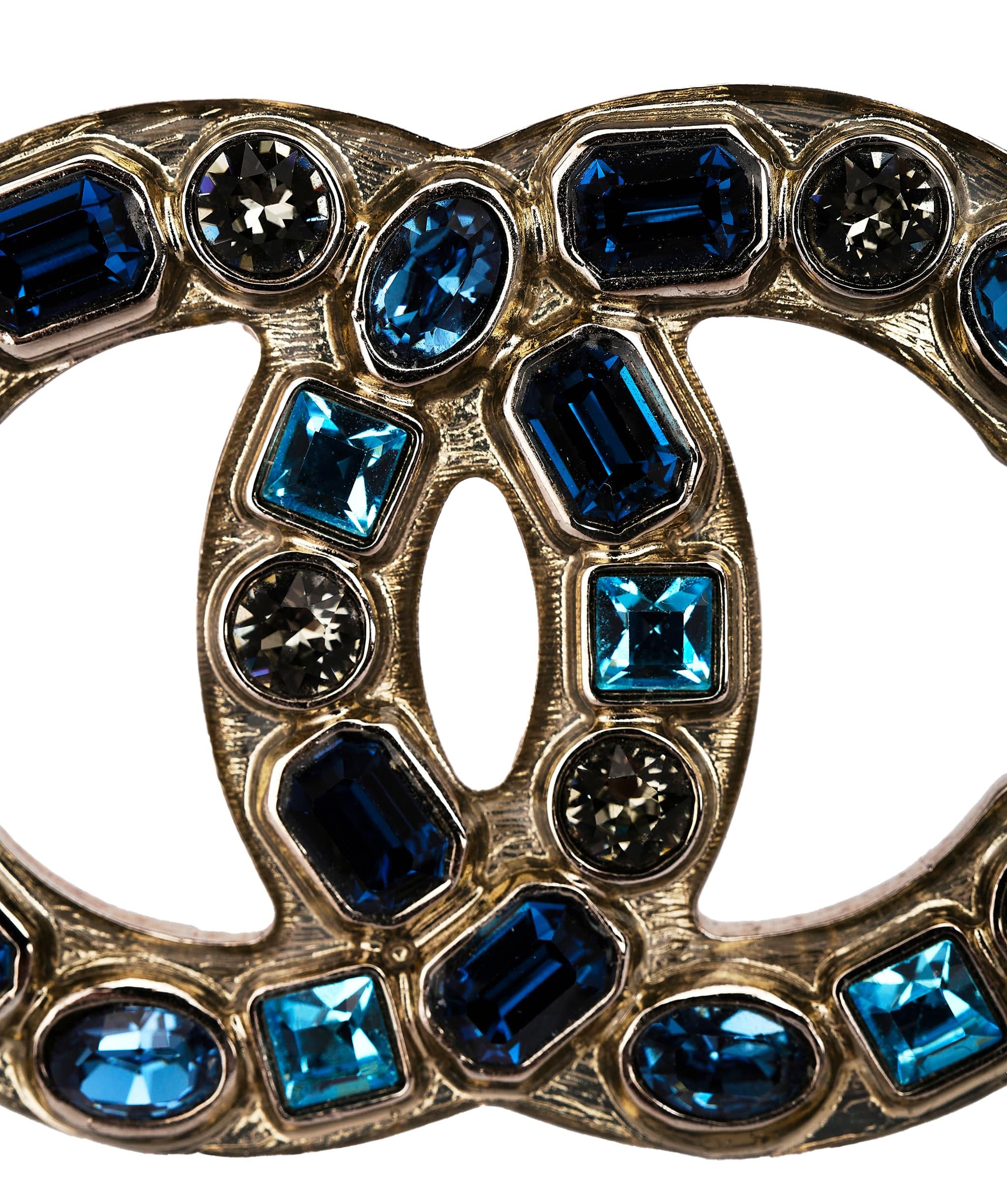 Chanel Chanel Blue diamonte Brooch  AVC2035