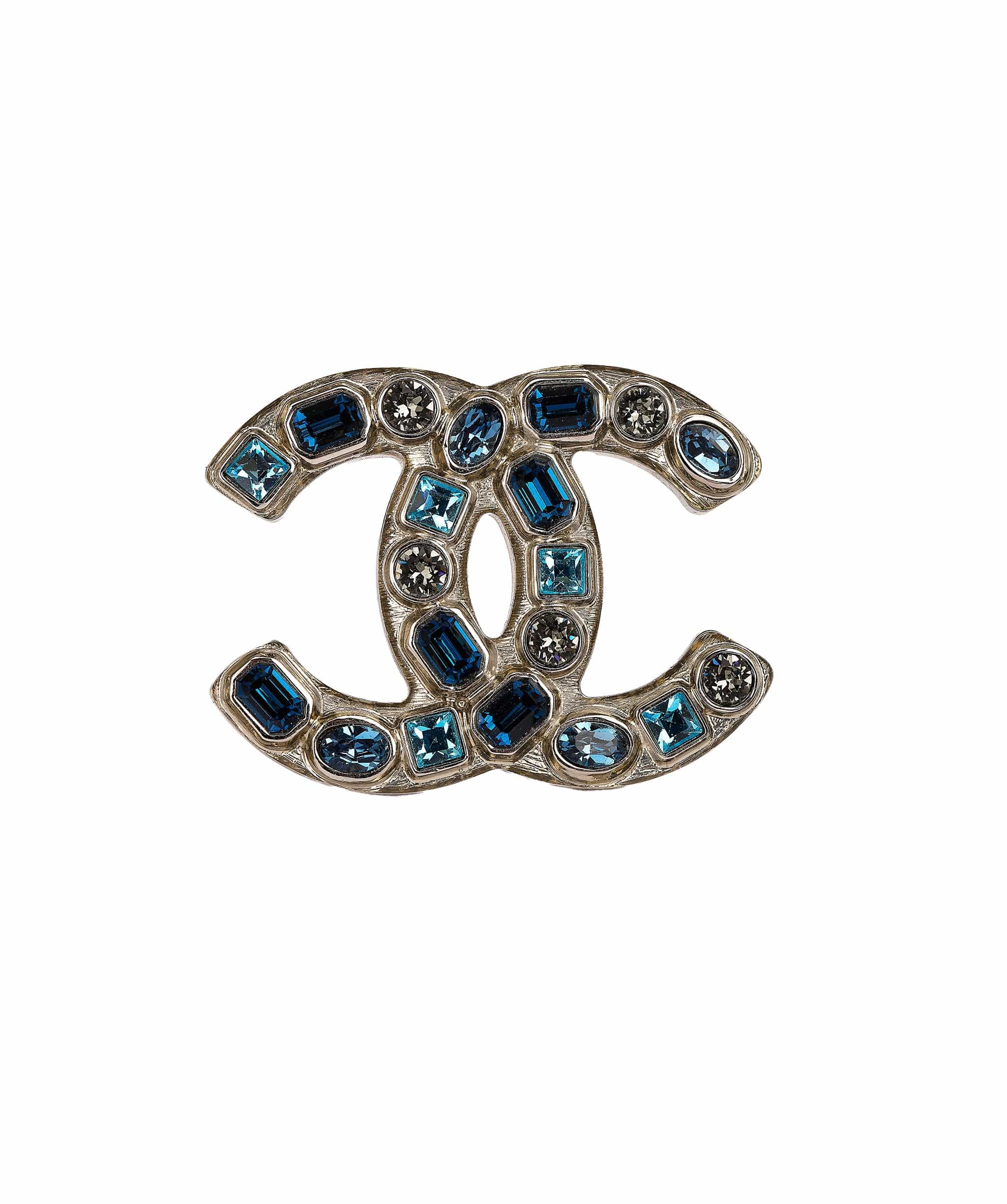 Chanel Chanel Blue diamonte Brooch  AVC2035