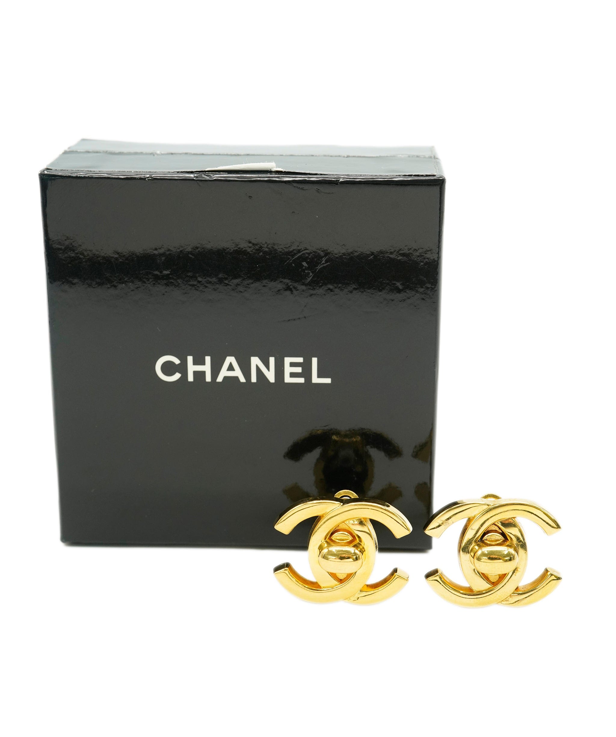 Chanel CHANEL Earrings Turn Lock 96P DBXS2175