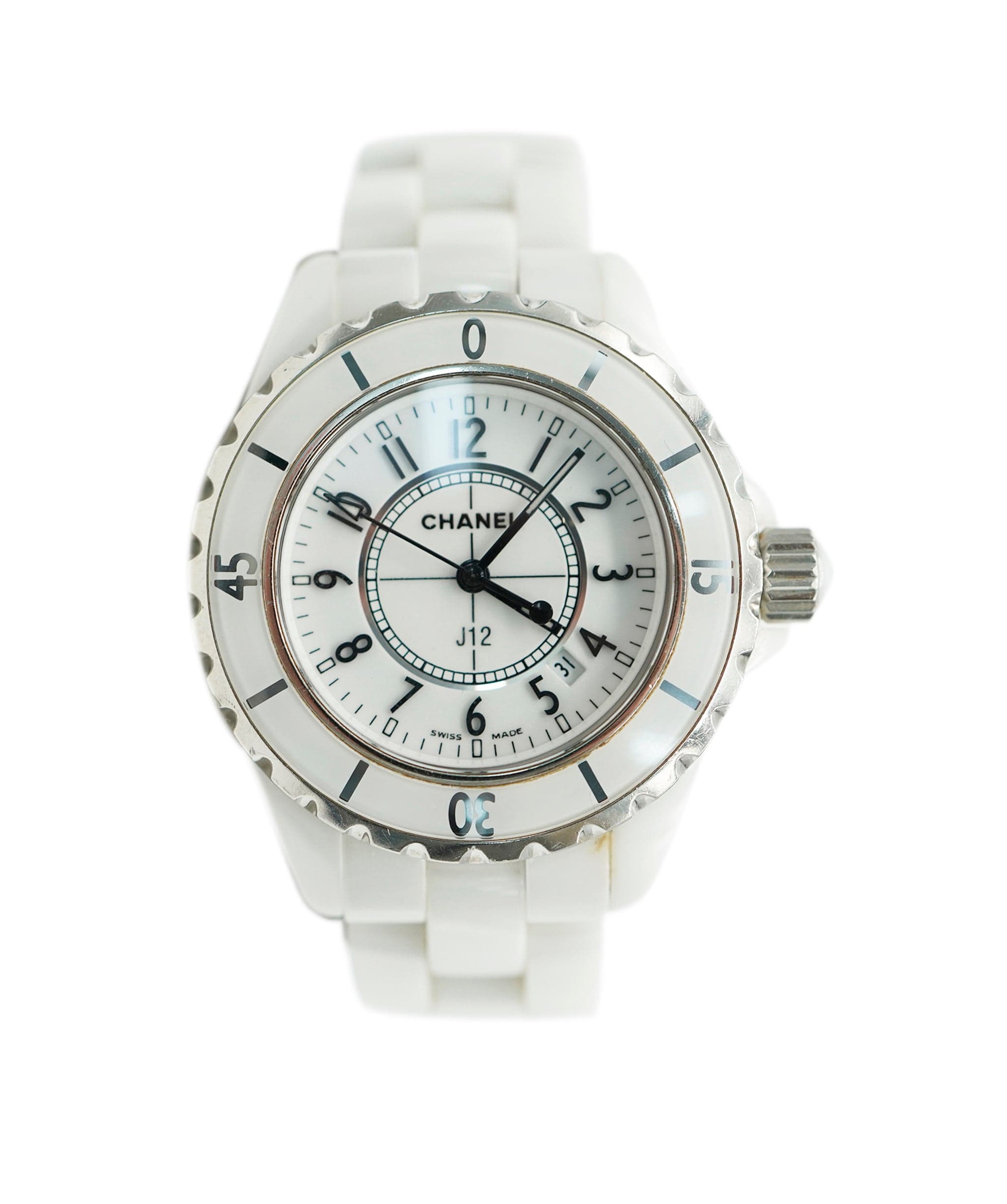 Chanel Chanel J12 White Chronograph Watch, 33 MM RRP £5000 ALC1815