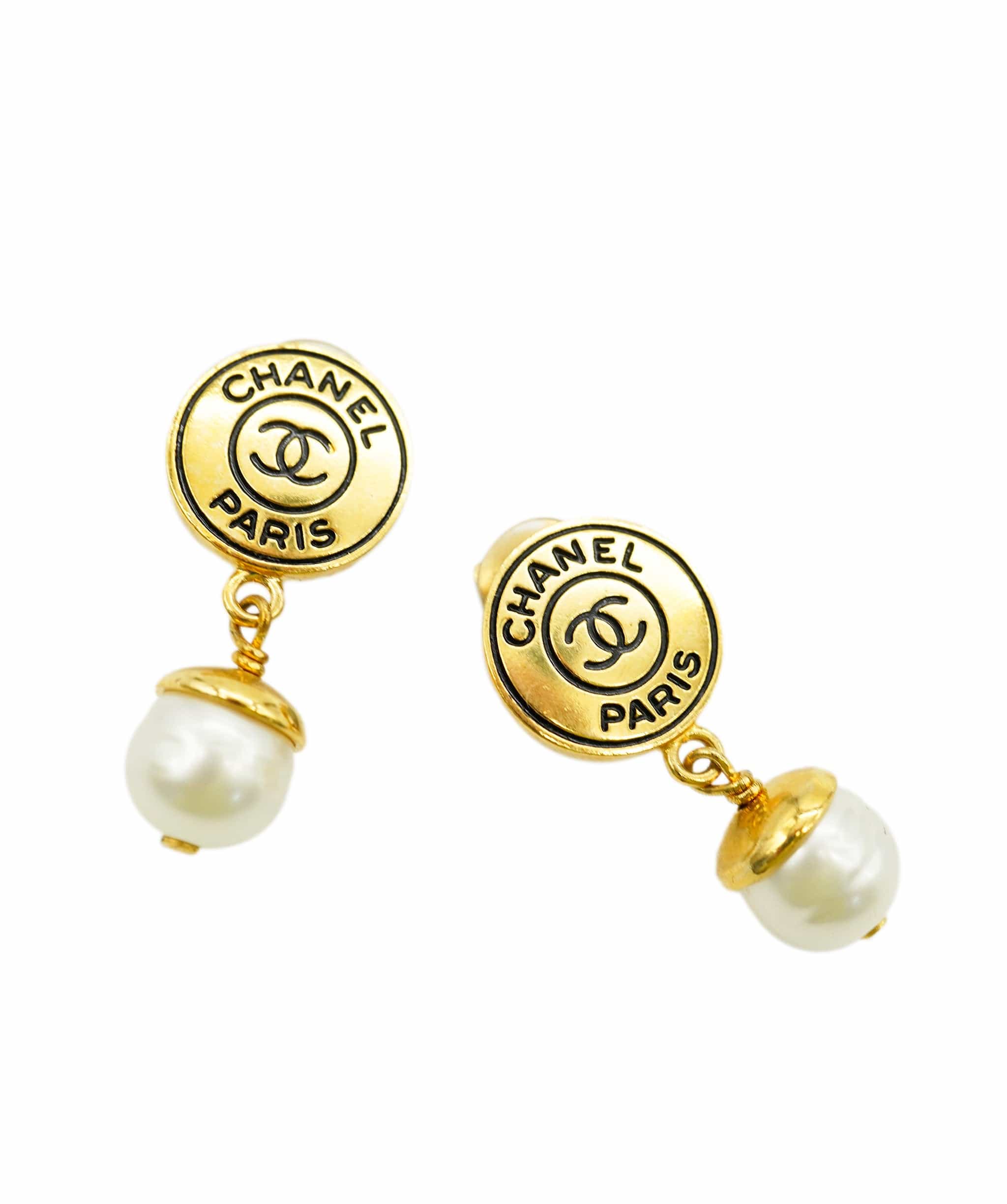 Chanel CHANEL VINTAGE EARRINGS SWING  PEARL 97P DBXS2137