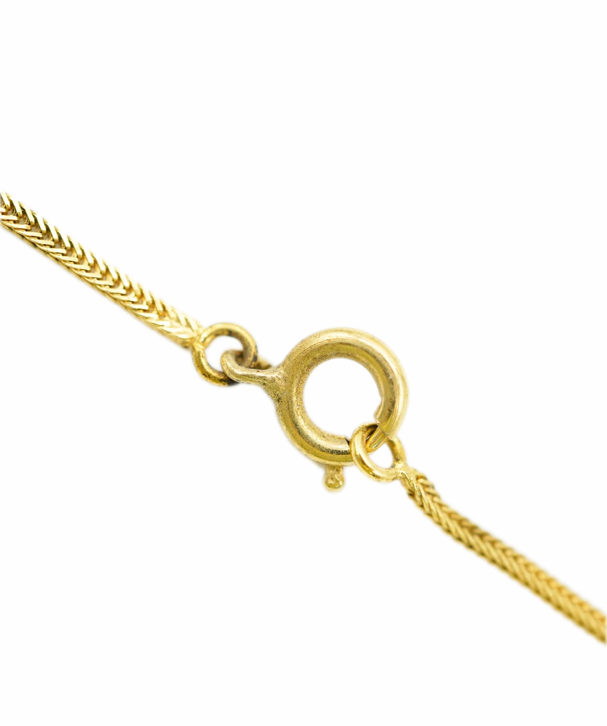 Chanel CHANEL Vintage Gold-Tone CC Round Necklace DBXS2181