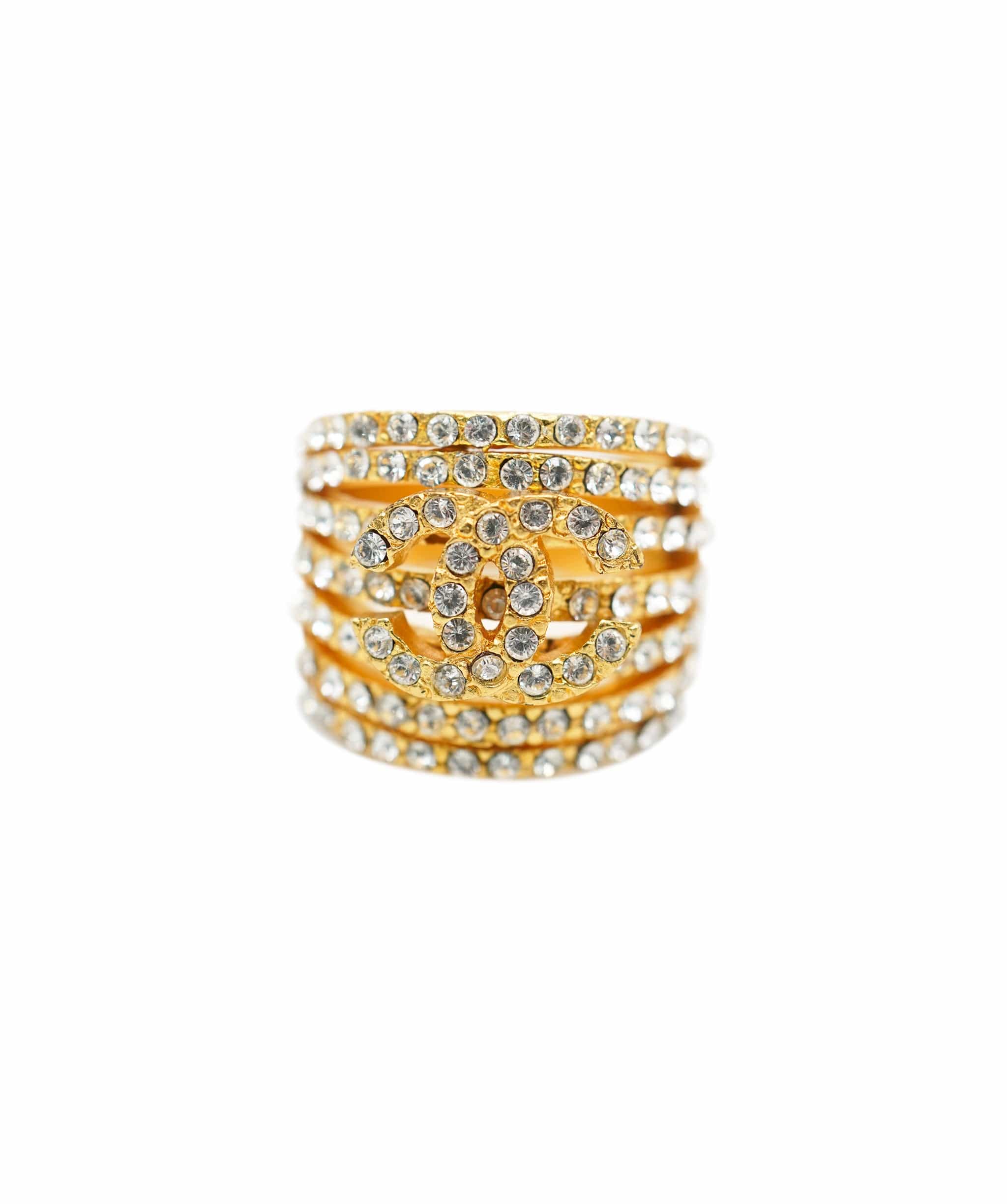 Chanel CHANEL VINTAGE RHINESTONE RING UKL1414