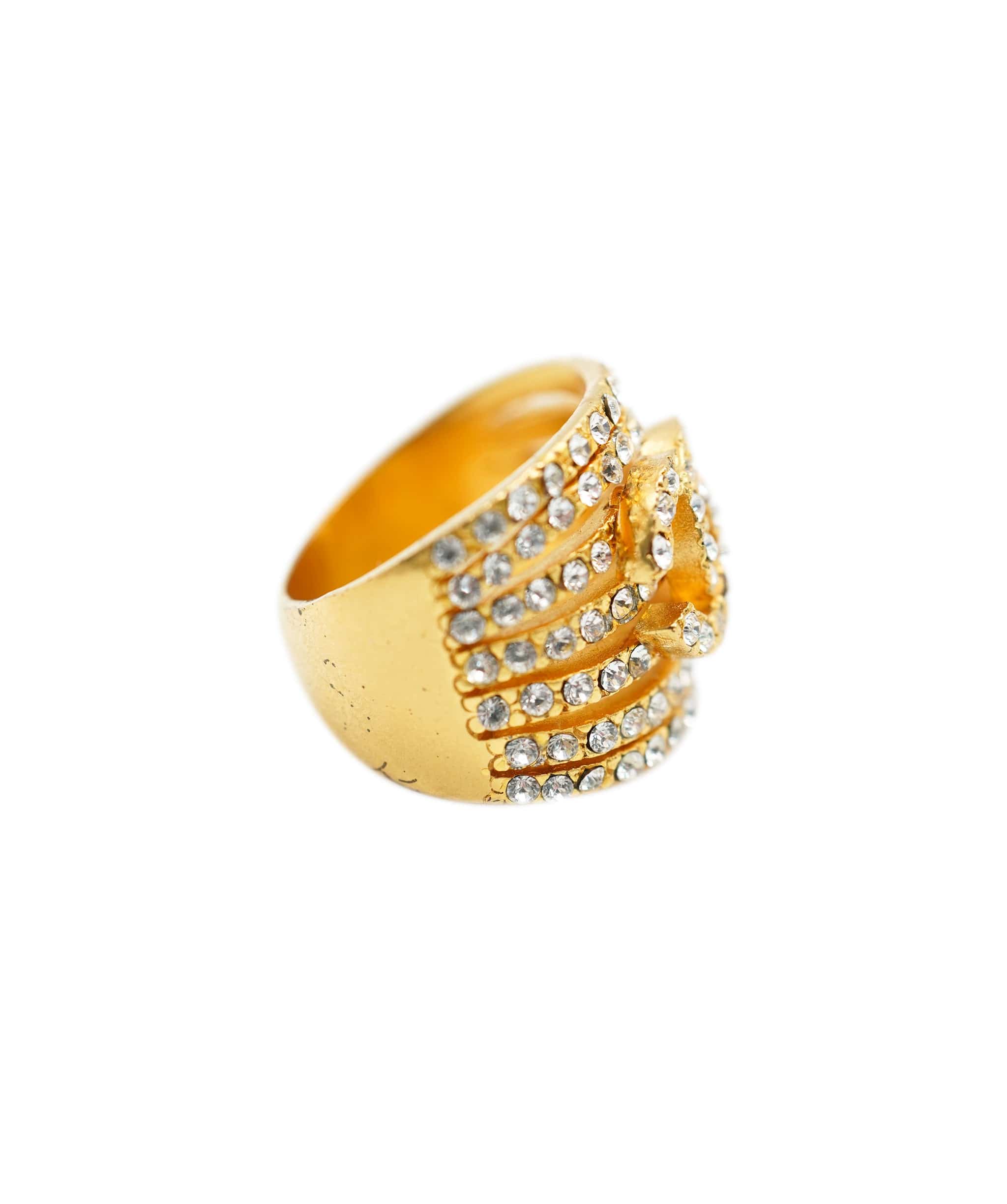 Chanel CHANEL VINTAGE RHINESTONE RING UKL1414