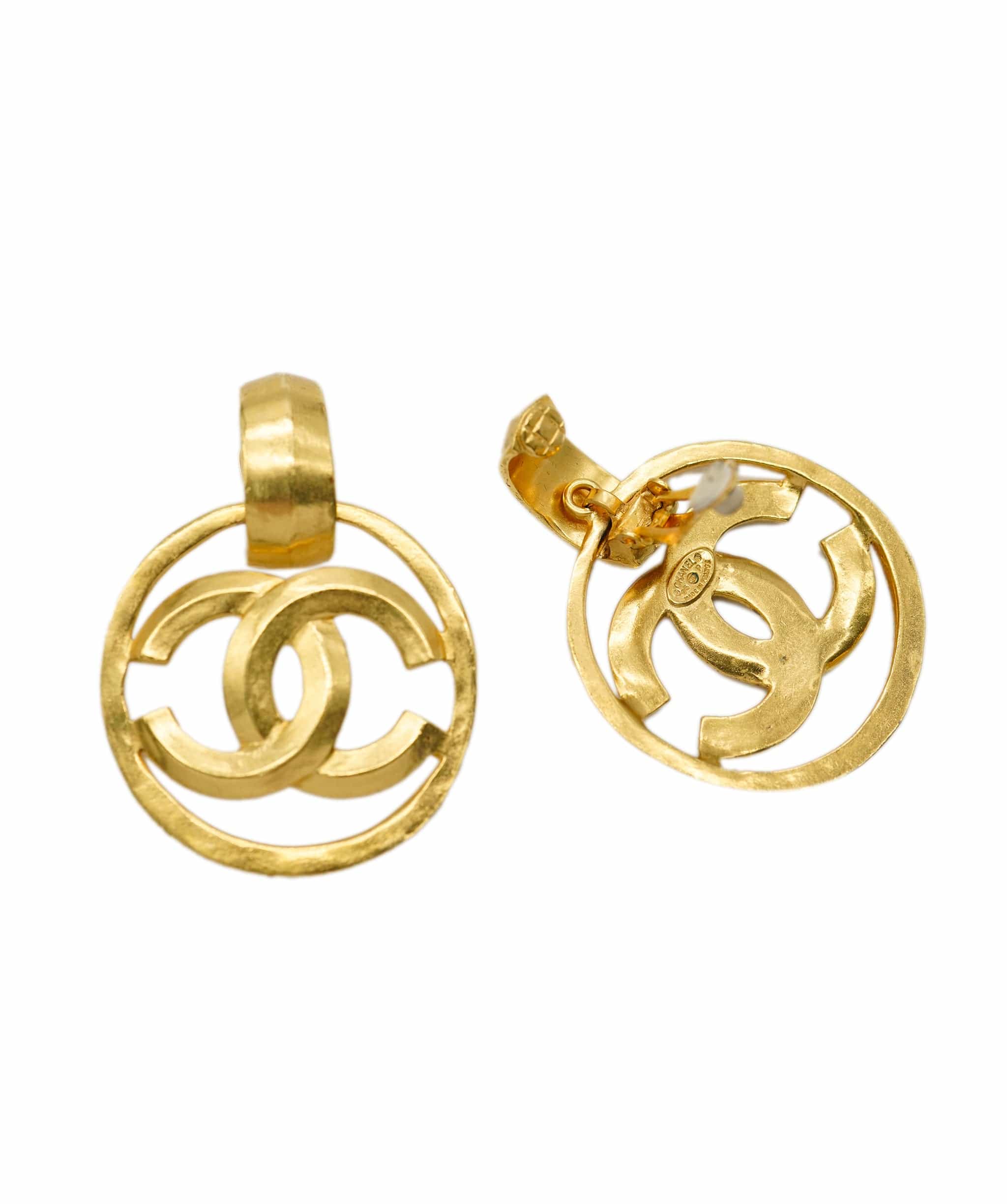 Chanel Chanel Large CC Hoop Earrings UKL1344