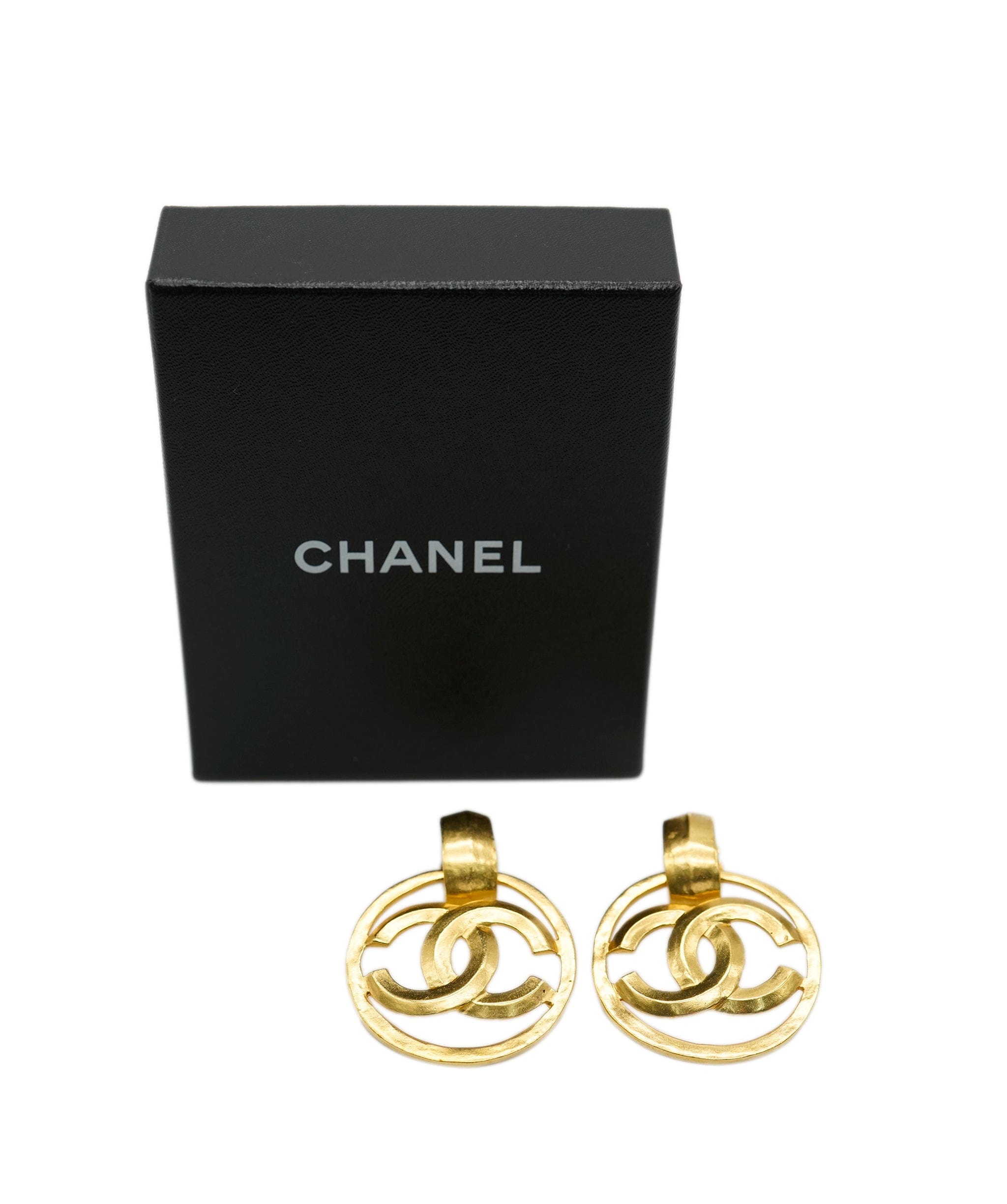 Chanel Chanel Large CC Hoop Earrings UKL1344