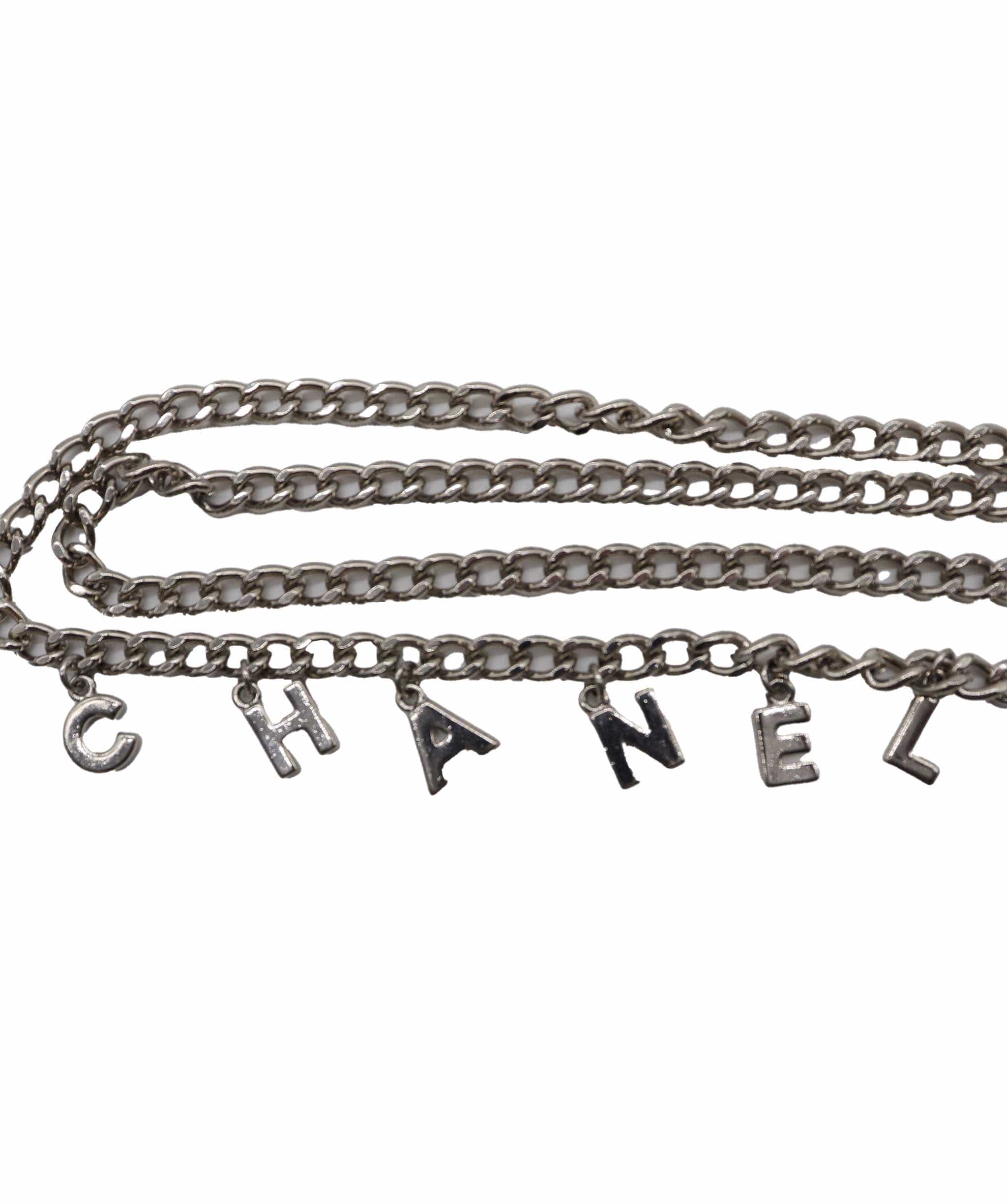 Chanel Chanel Logo Chai Belt Silver DXBS1908