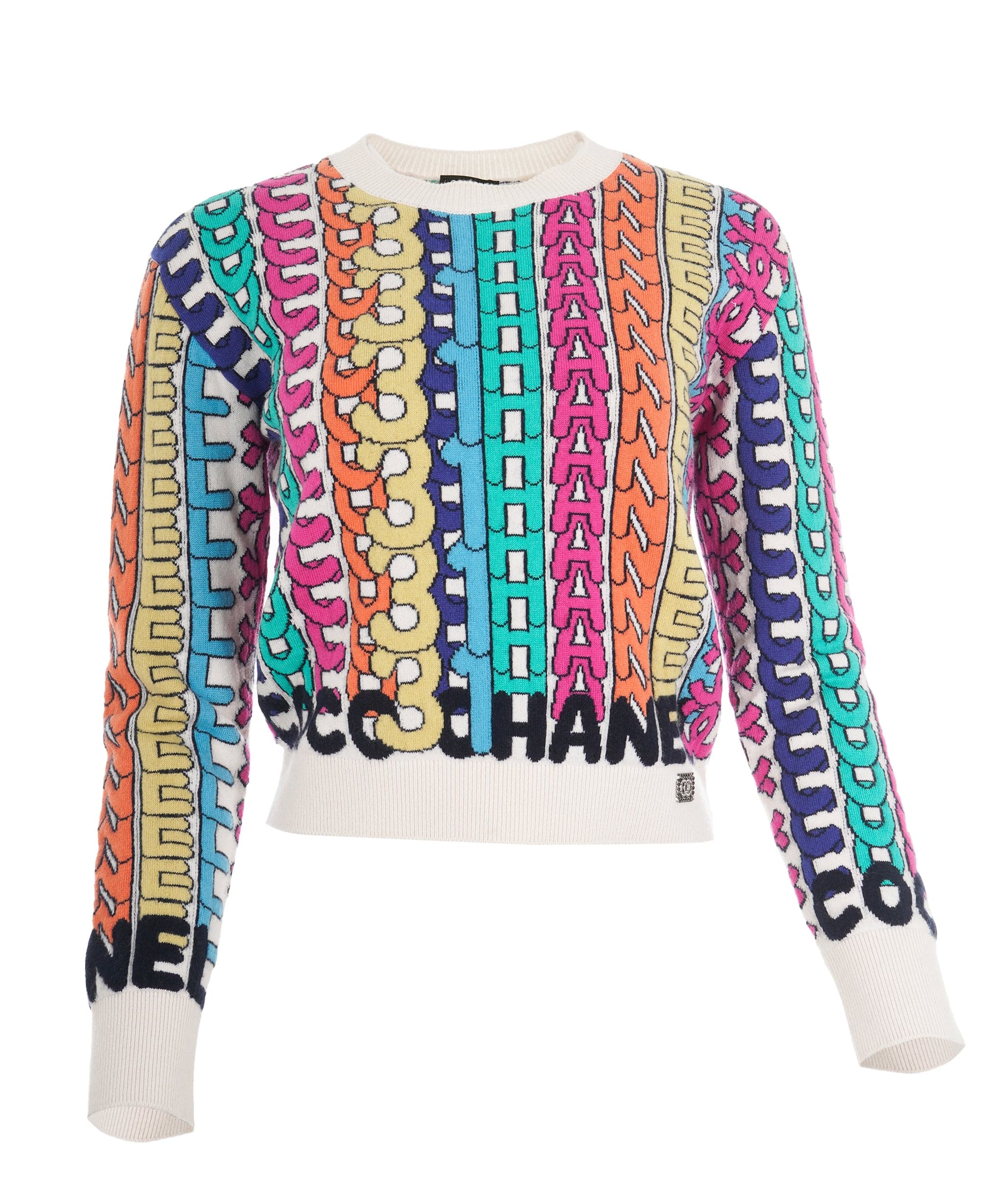 Chanel Chanel Rare Multicoloured CHANEL Logo Jumper  ALL0768