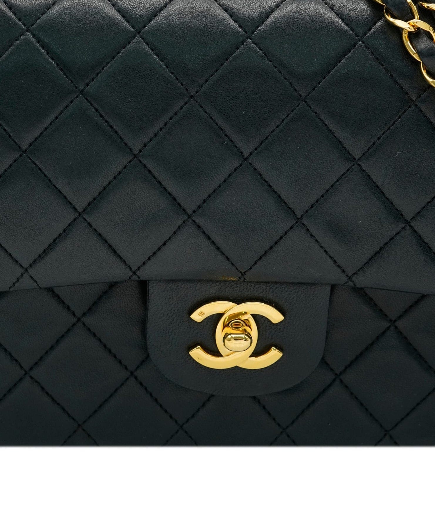 Chanel Chanel Vintage Double Classic Flap Black With GHW ASL10752