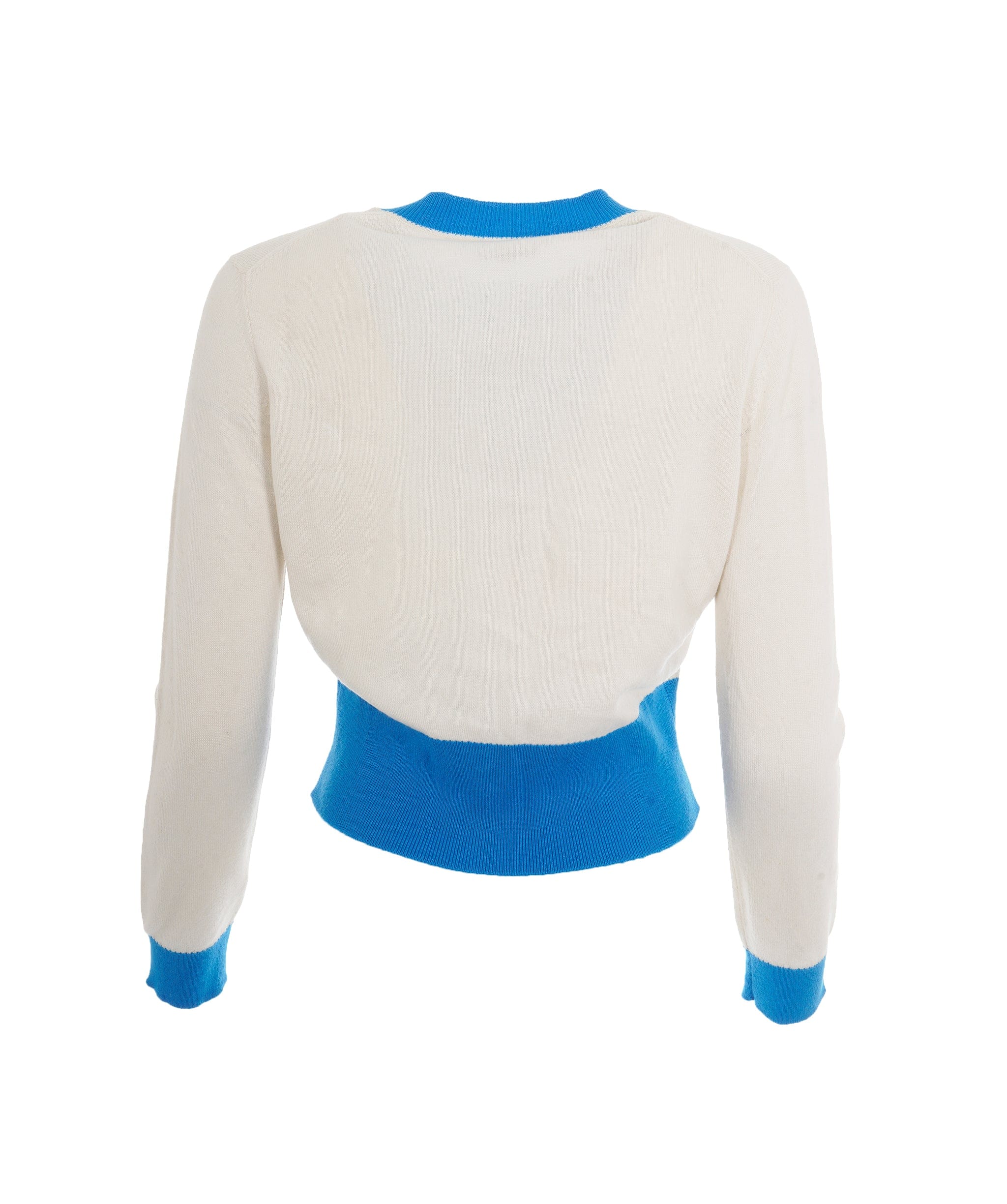 Chanel Cardigan Chanel CHA NEL blanc bleu FR38 P61427K46799 ALC1214