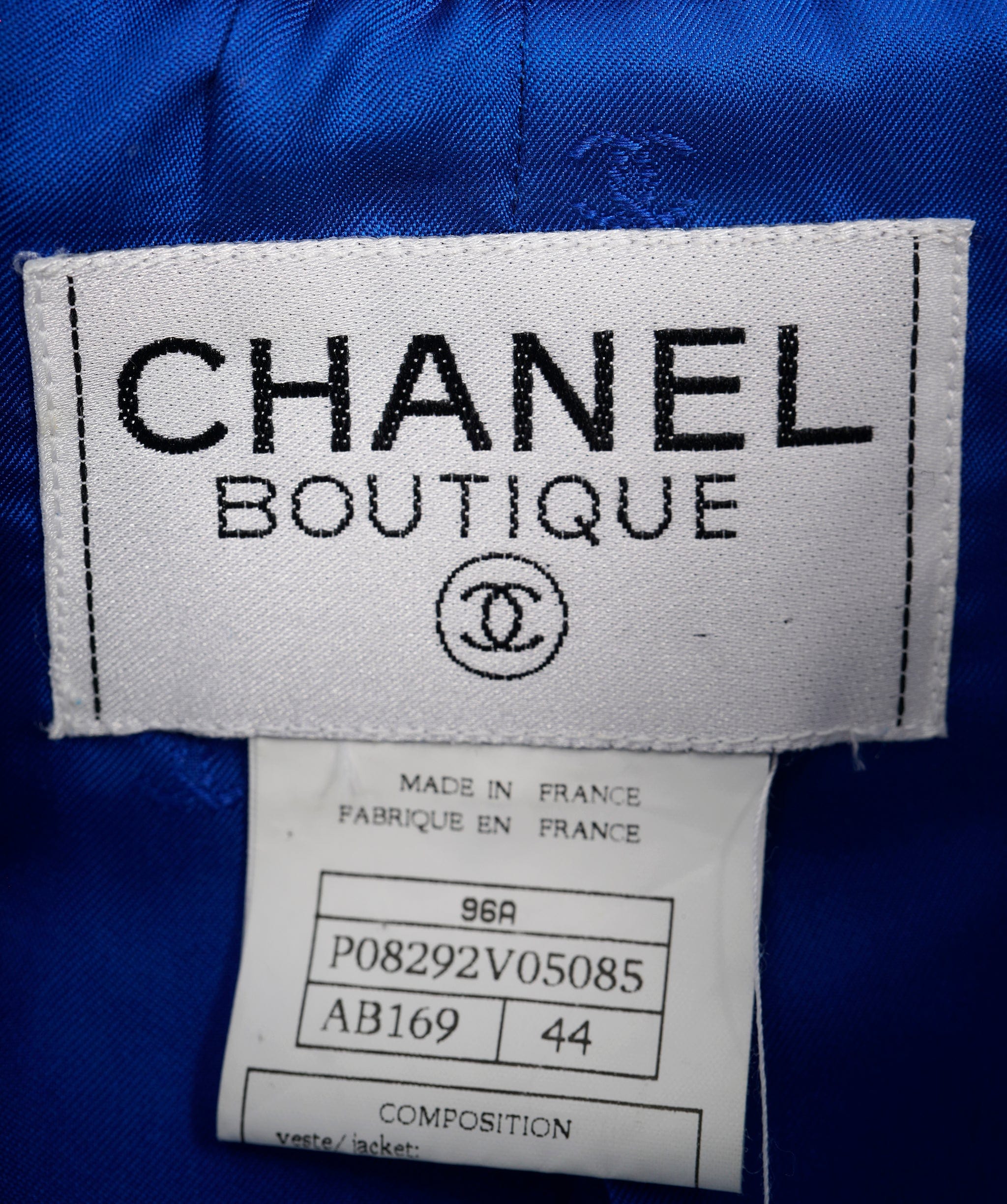 Chanel Chanel 1996 Autumn runway blue gripoix blazer  - AJC0714