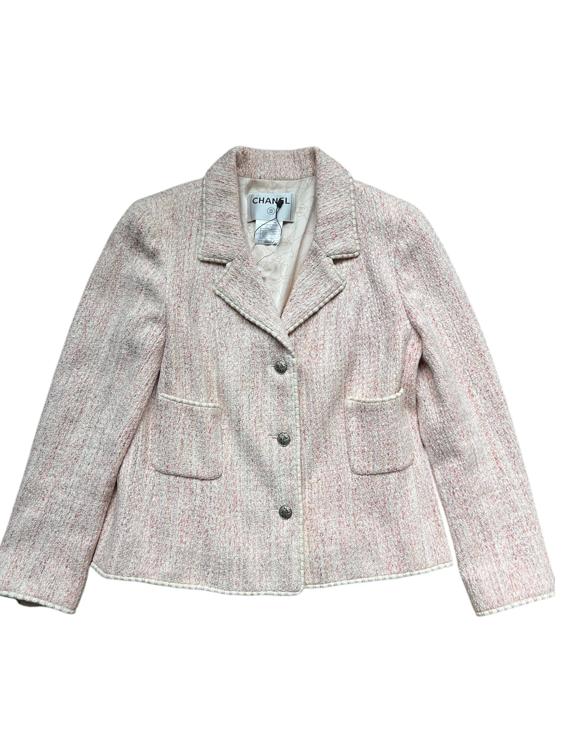 Chanel Chanel 2005 Pink Tweed Size 40 Jacket DXBK0068