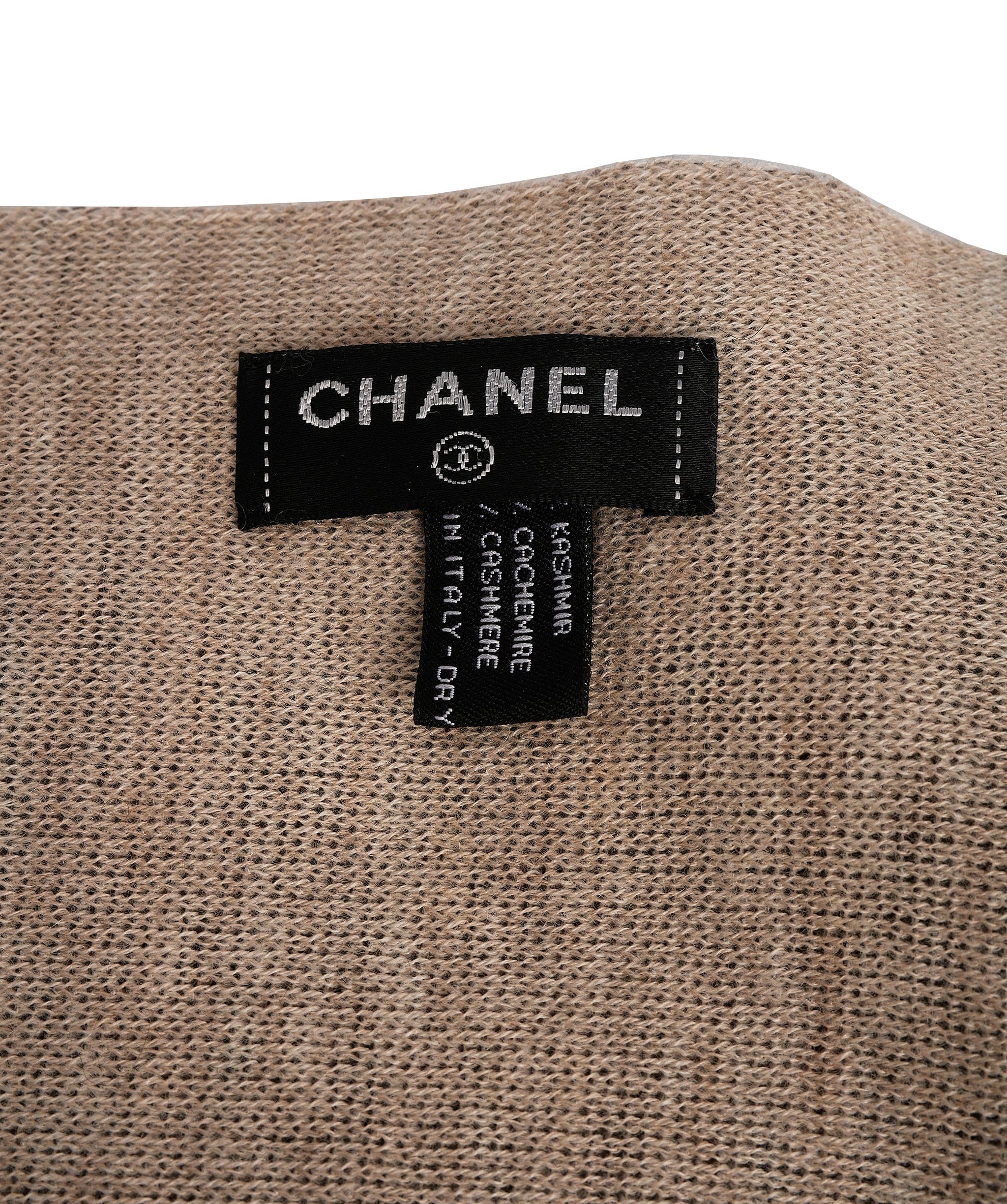 Chanel Chanel Beige and Brown Scarf XL  ALC1469