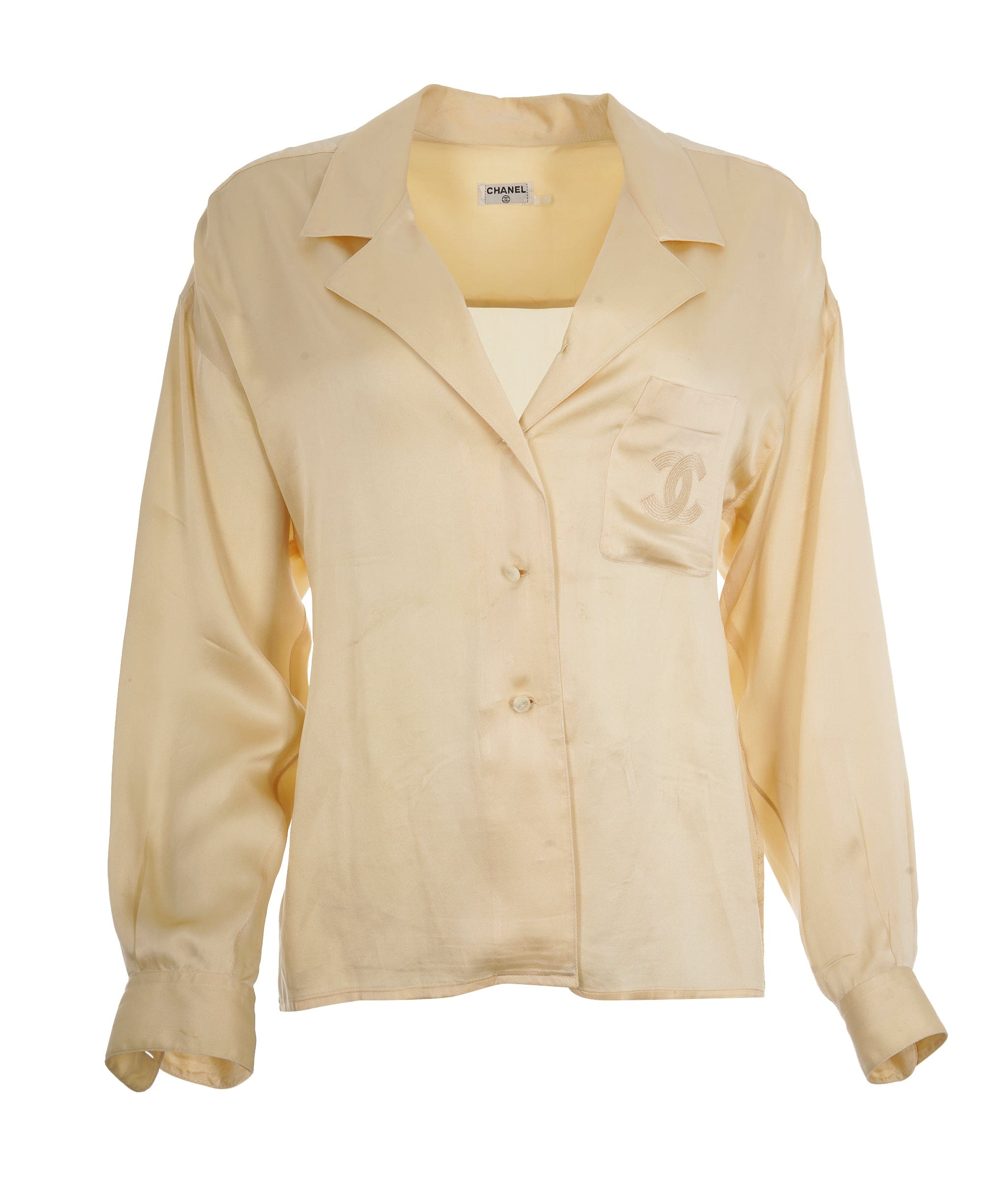 Chanel Chanel Beige CC Blouse ALC1455