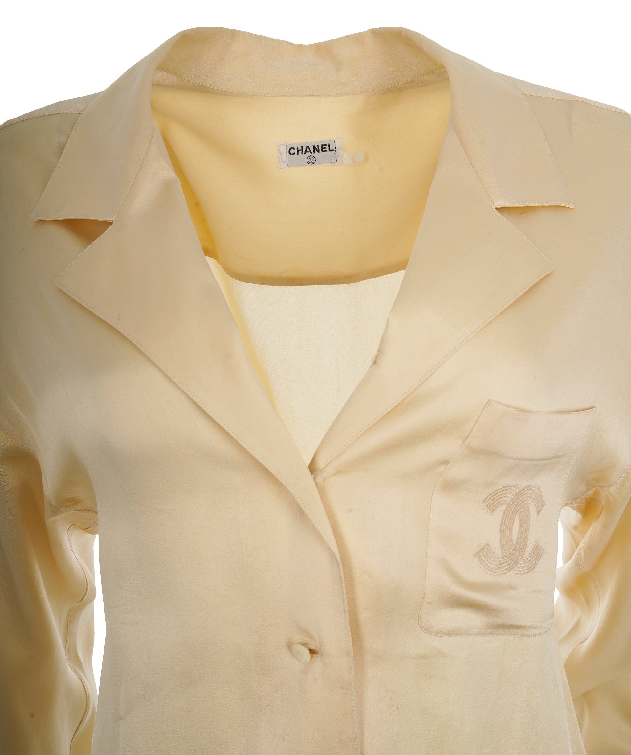 Chanel Chanel Beige CC Blouse ALC1455