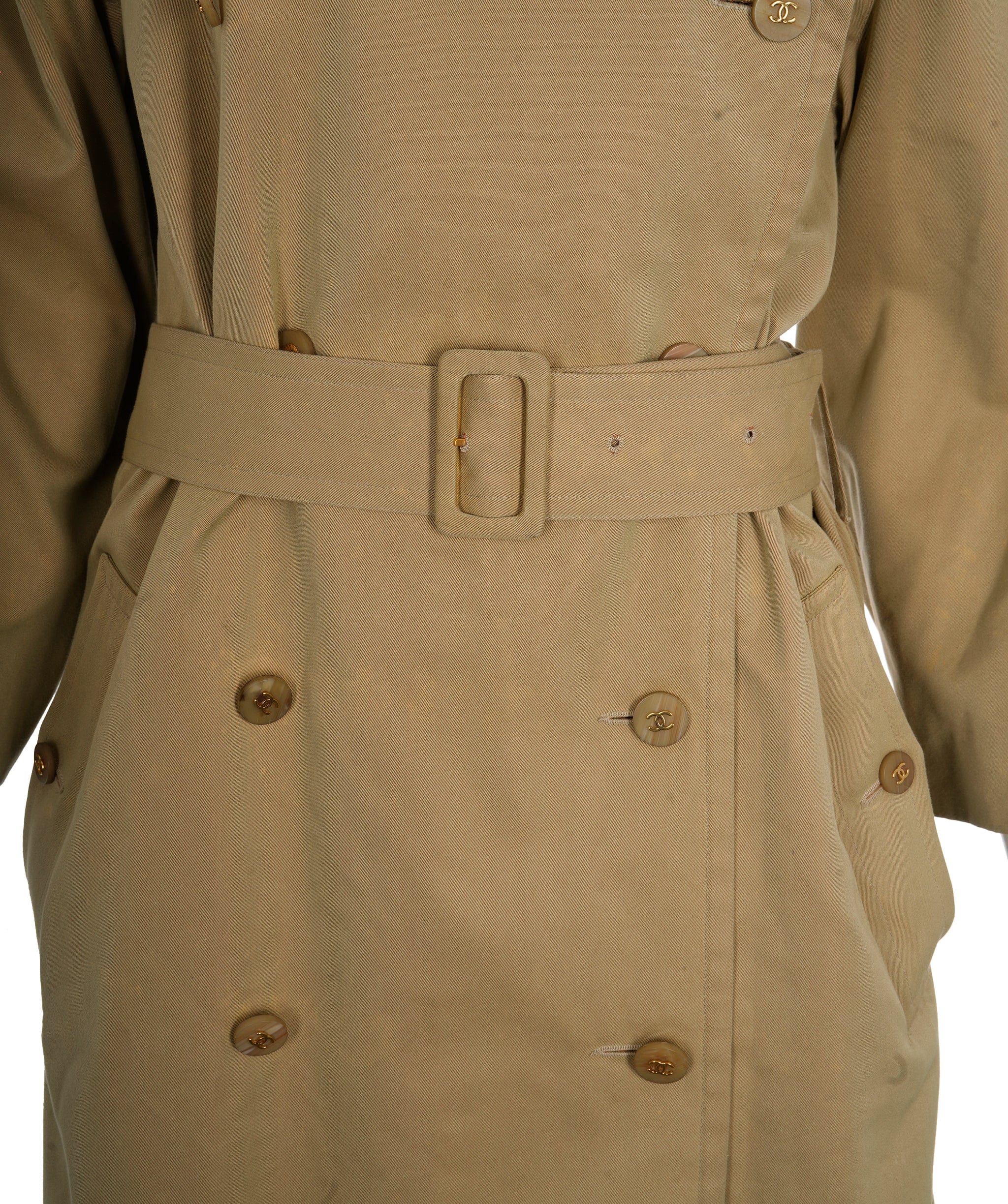 Chanel Chanel Beige Trench Coat Sz 40 UKL1393