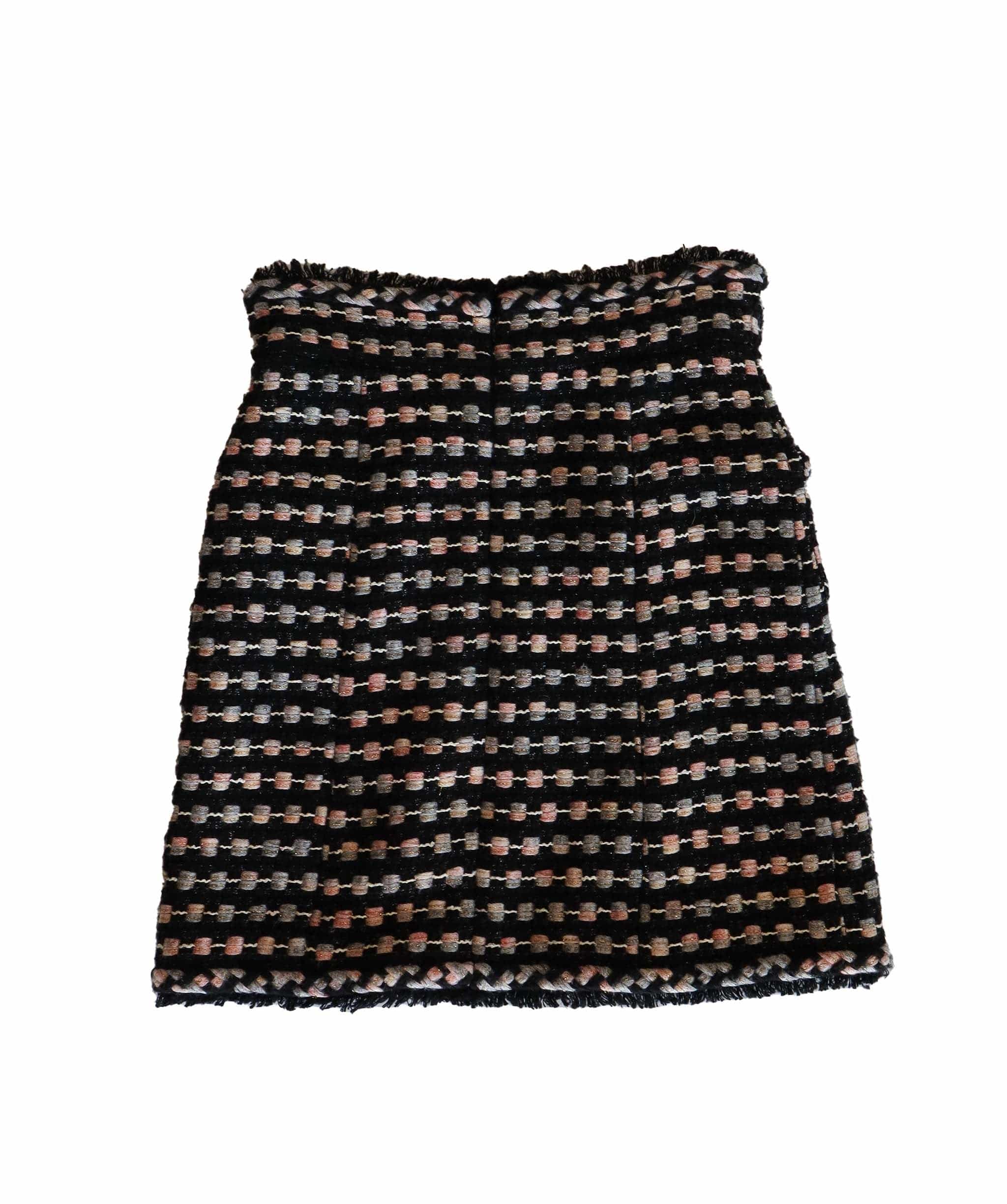 Chanel Chanel Black and Pink Tweed Skirt - AGC1787