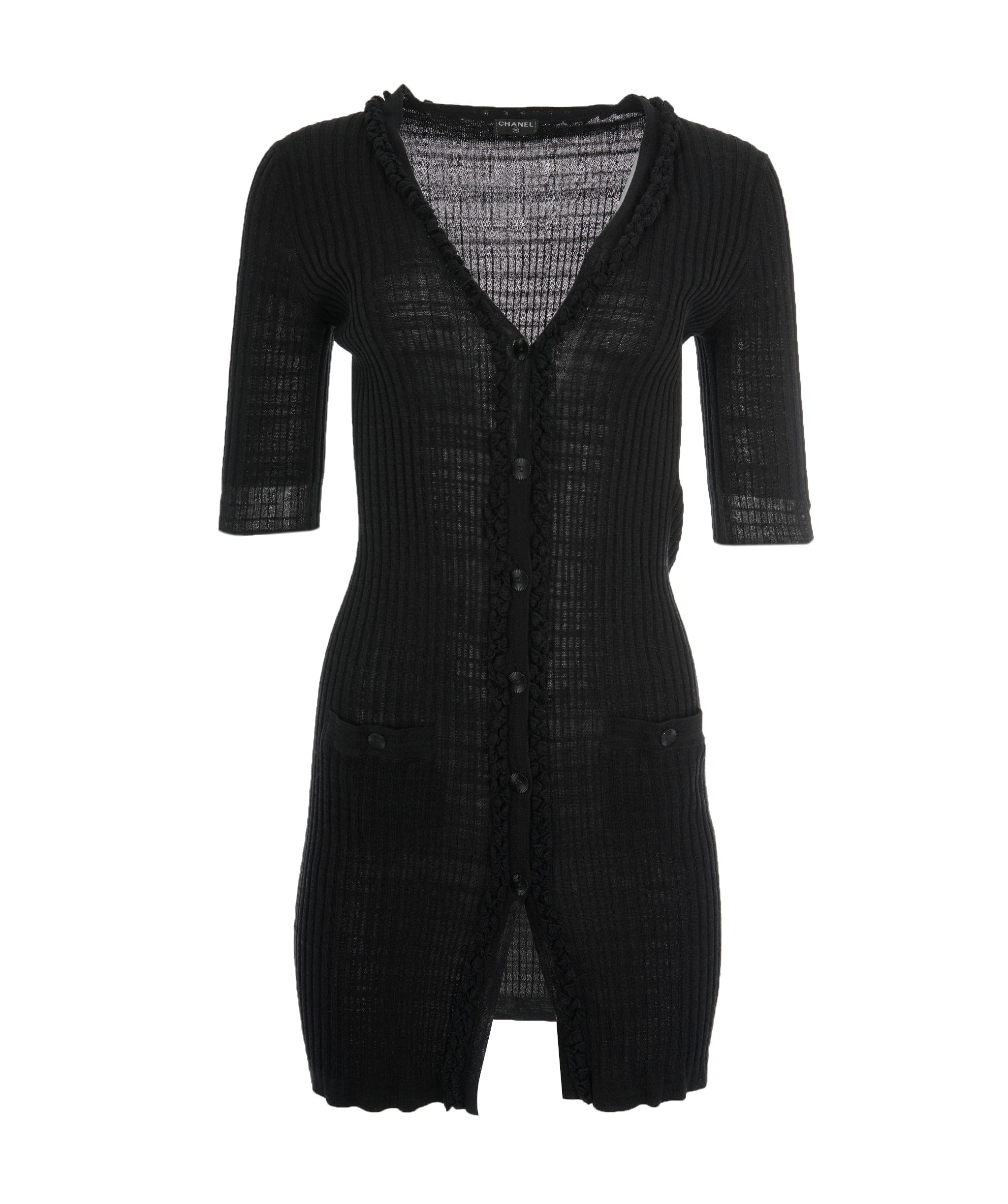 Chanel Chanel Black CC Button Cardigan  ALC1415