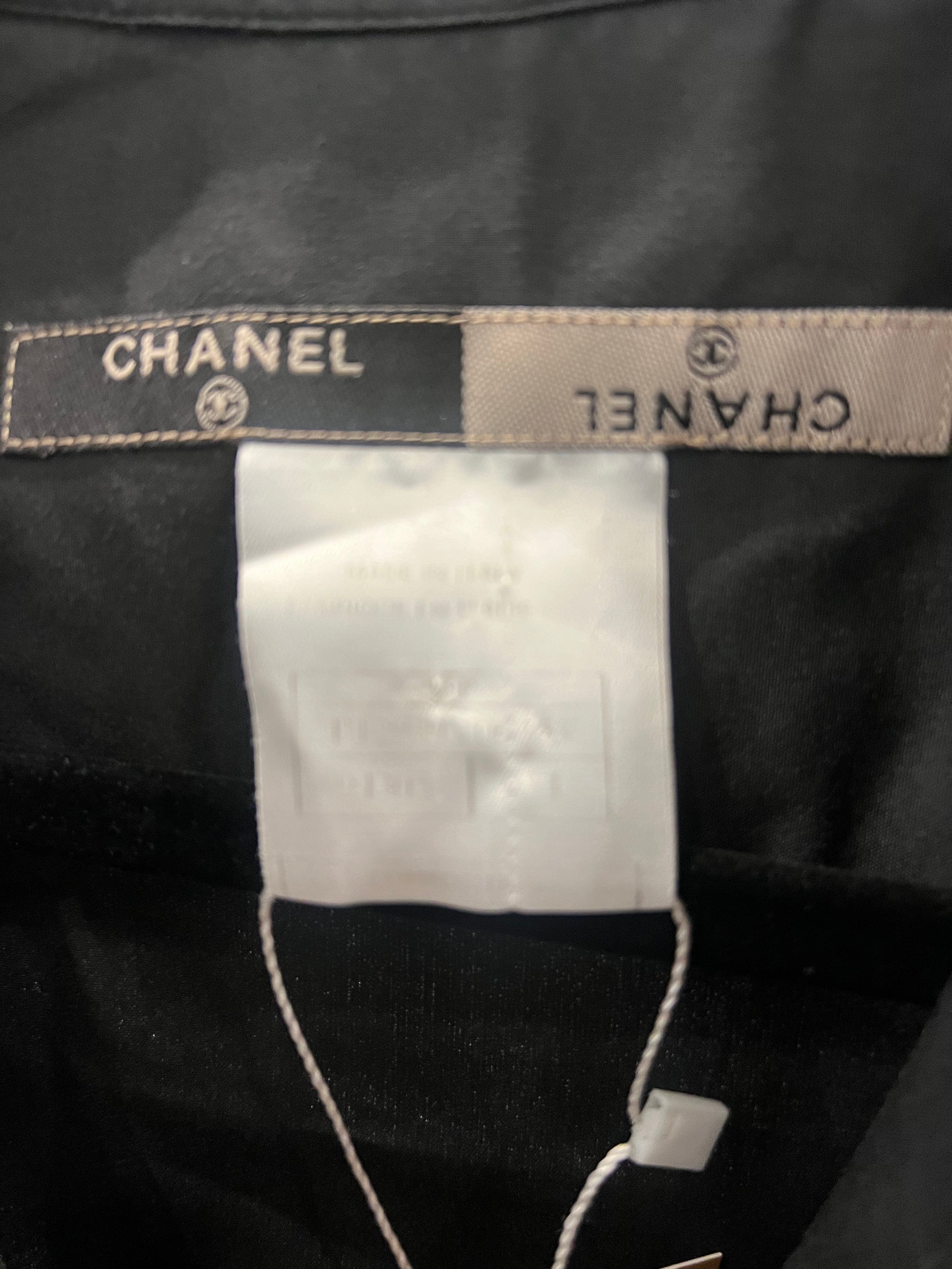 Chanel Chanel Black Shirt with Chanel Logo ALC1168