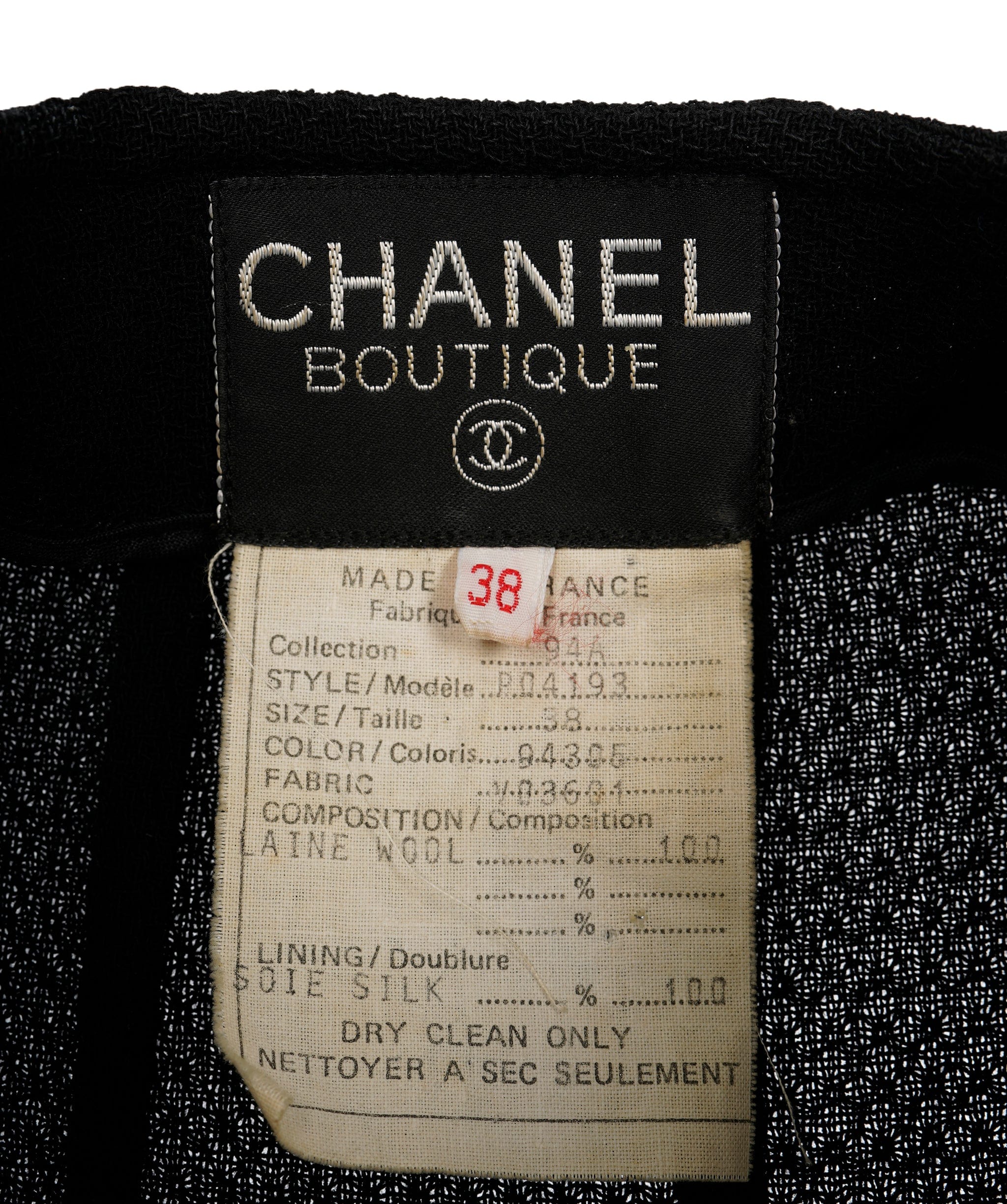 Chanel Chanel black vintage blazer  AJL0168