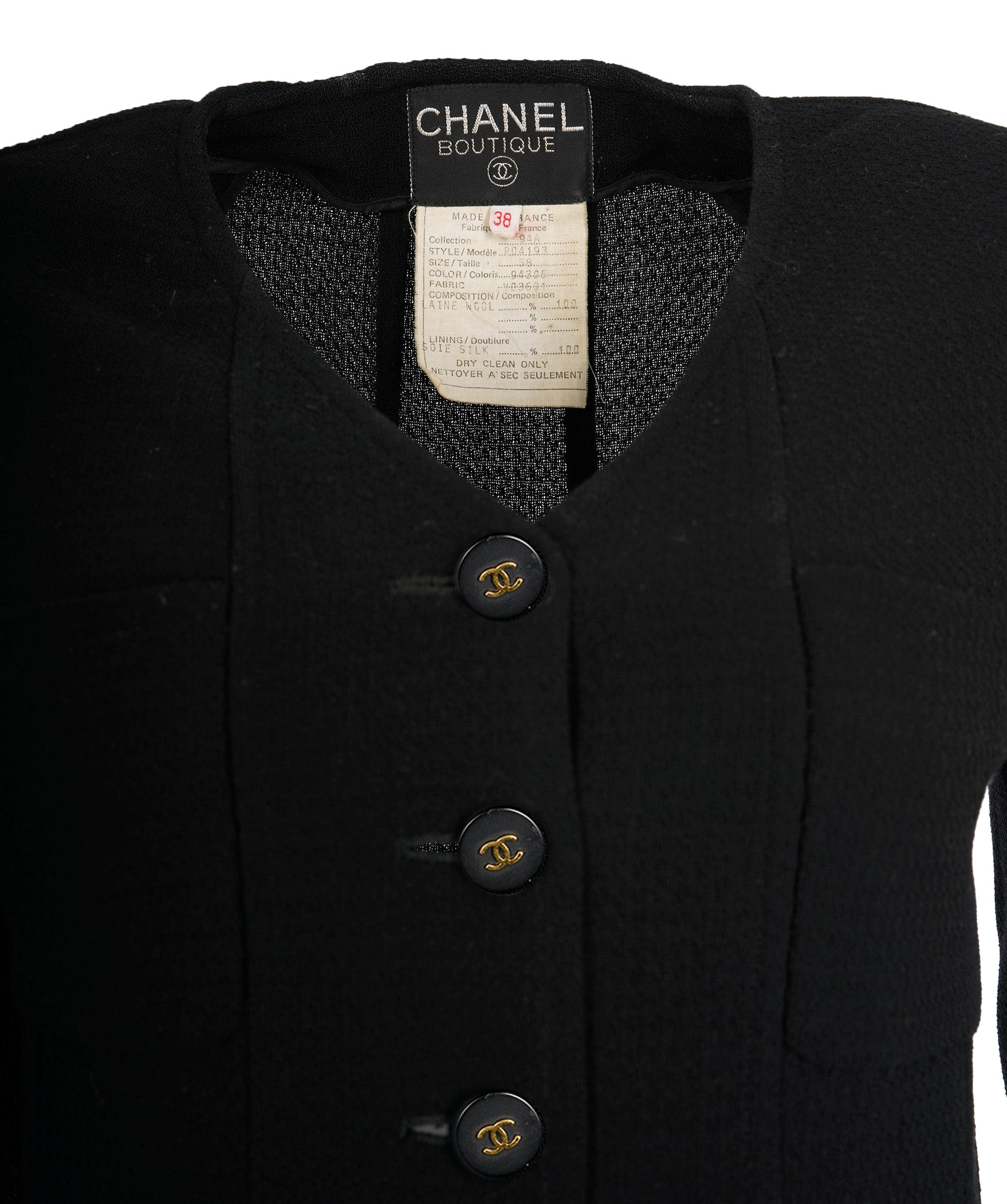 Chanel Chanel black vintage blazer  AJL0168