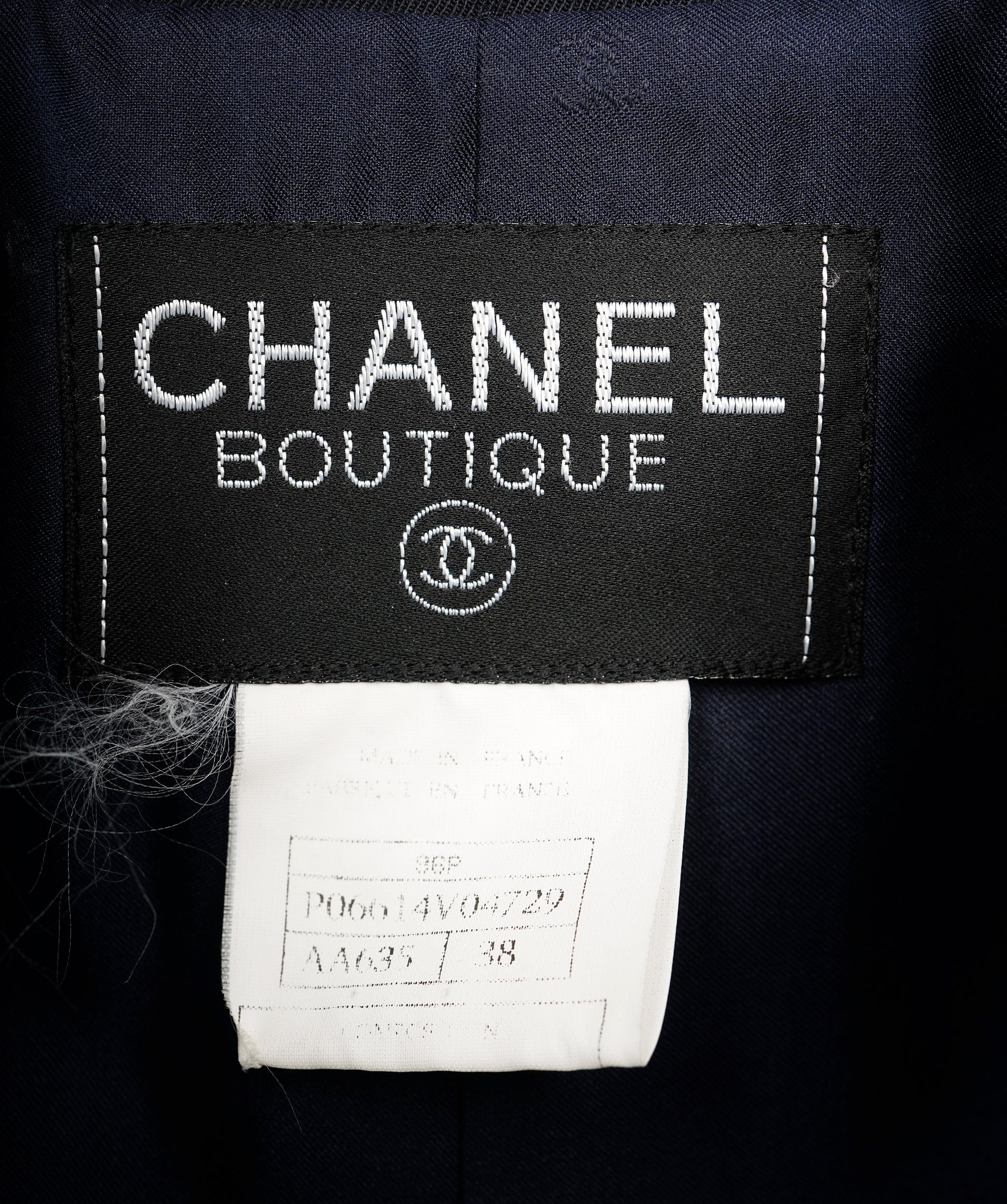 Chanel Chanel Blue Navy CC Button Trench Coat  AGL2520