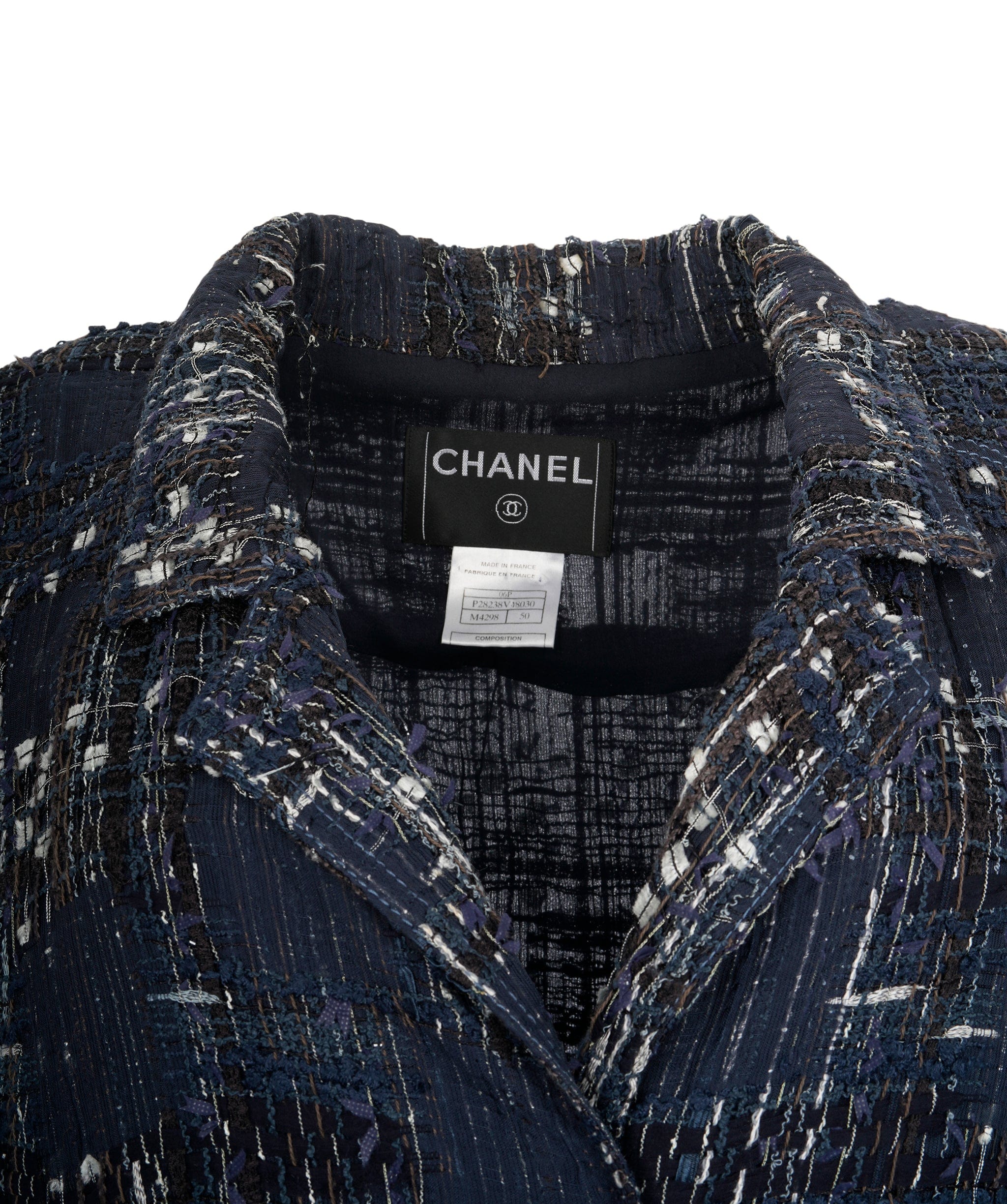 Chanel CHANEL Blue Tweed Jacket  UKL1350