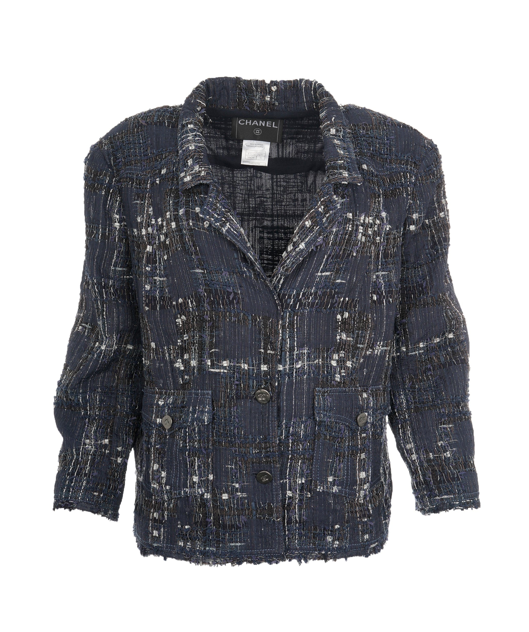 Chanel CHANEL Blue Tweed Jacket  UKL1350