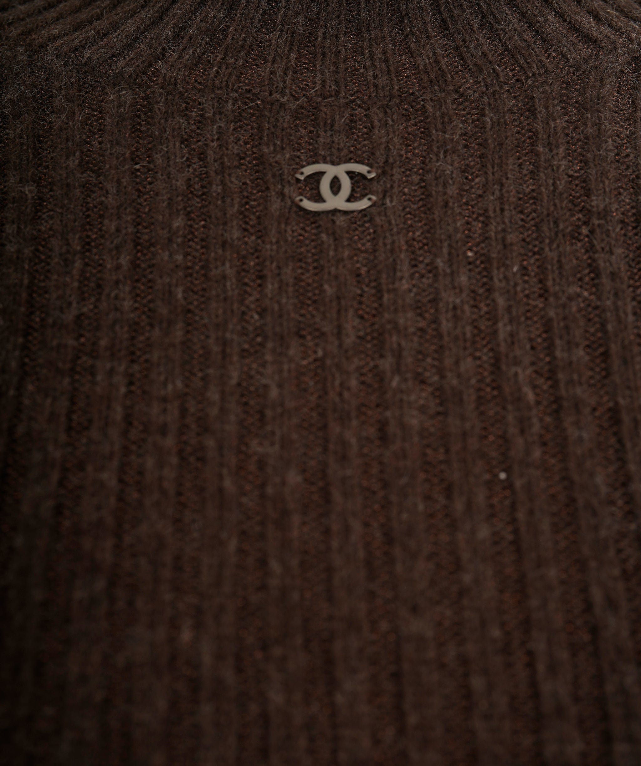 Chanel Chanel Brown Knit CC Dress ALC1688