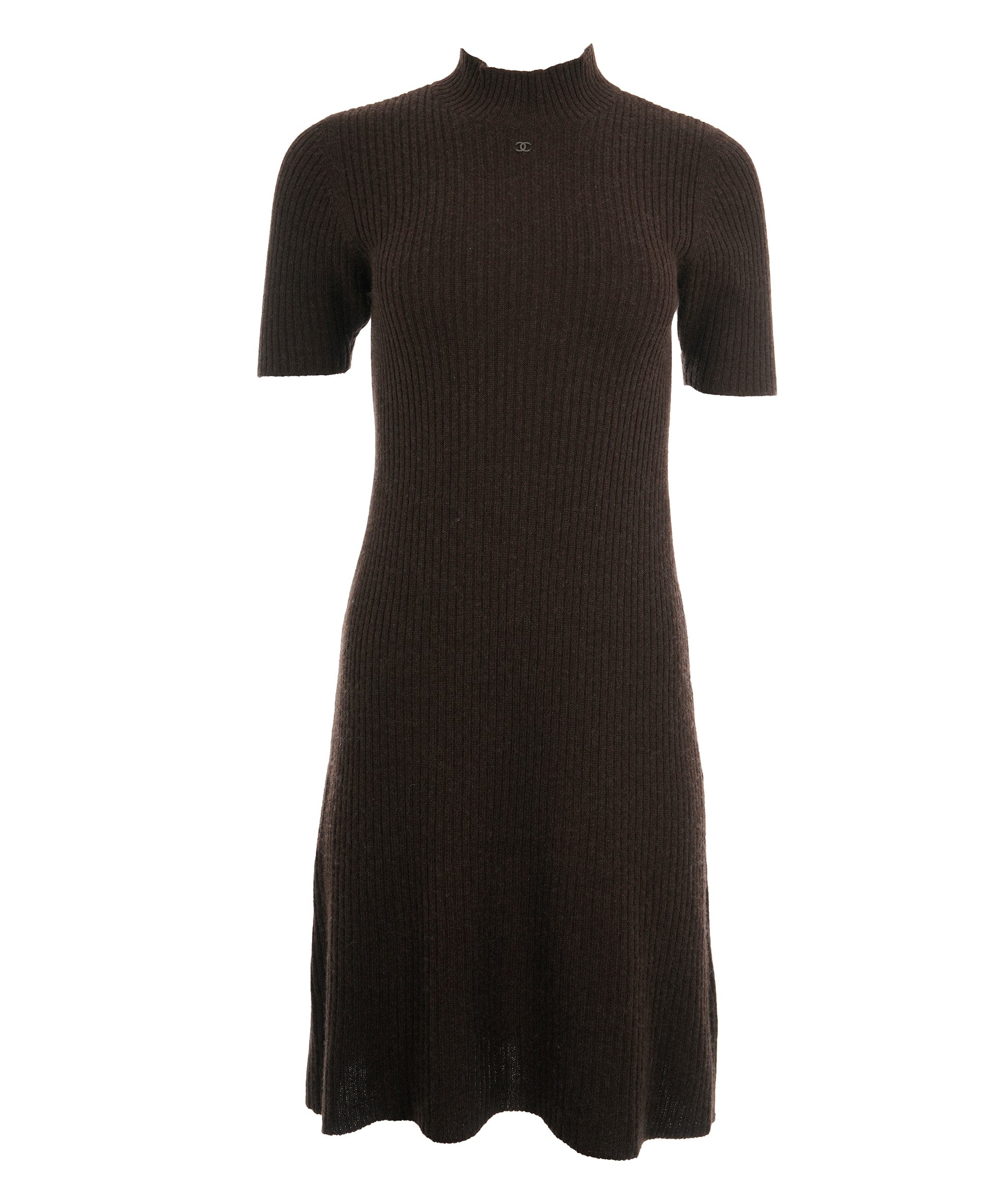 Chanel Chanel Brown Knit CC Dress ALC1688