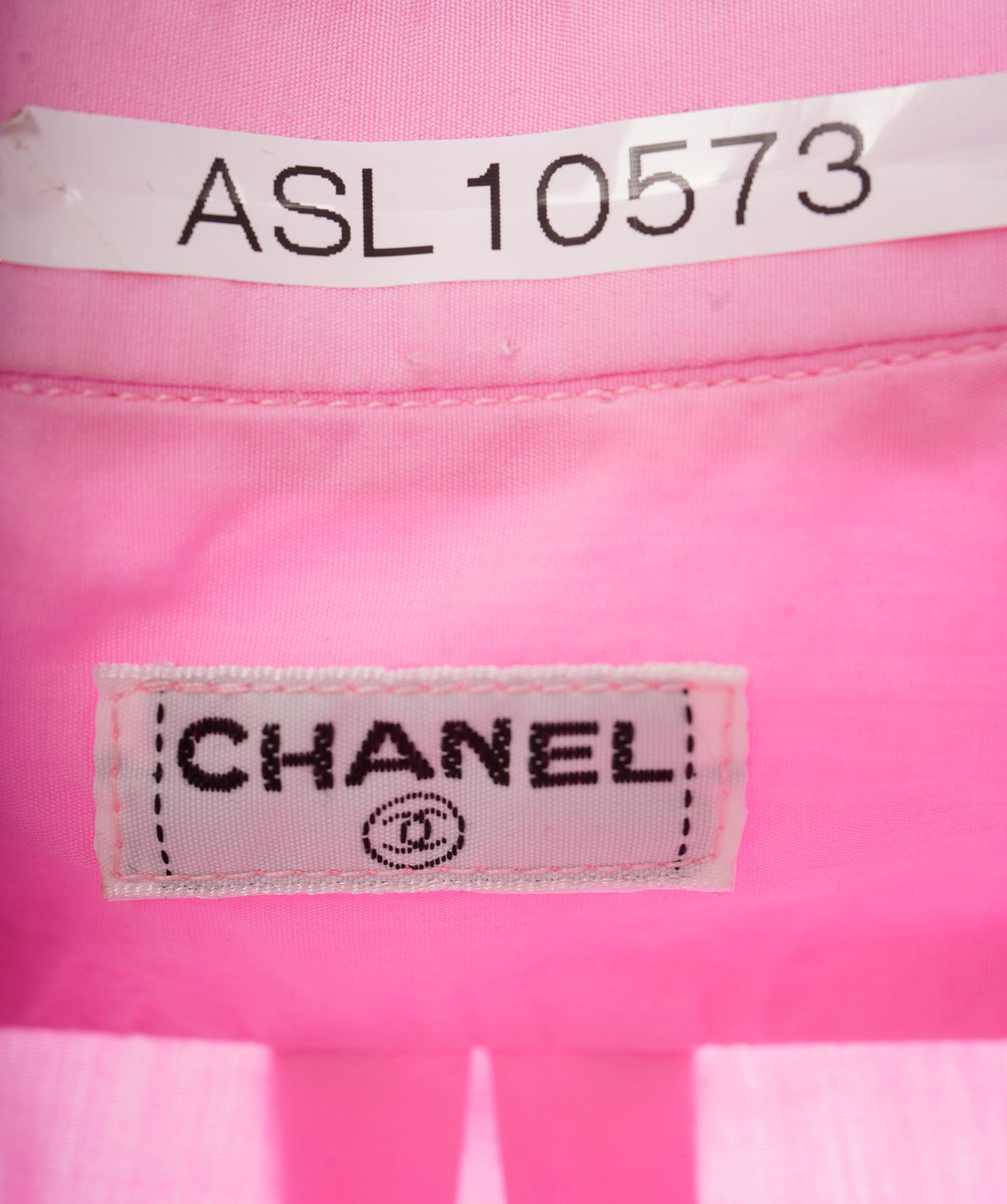 Chanel Chanel Button down Shirt Pink Gold Buttons  ASL10573