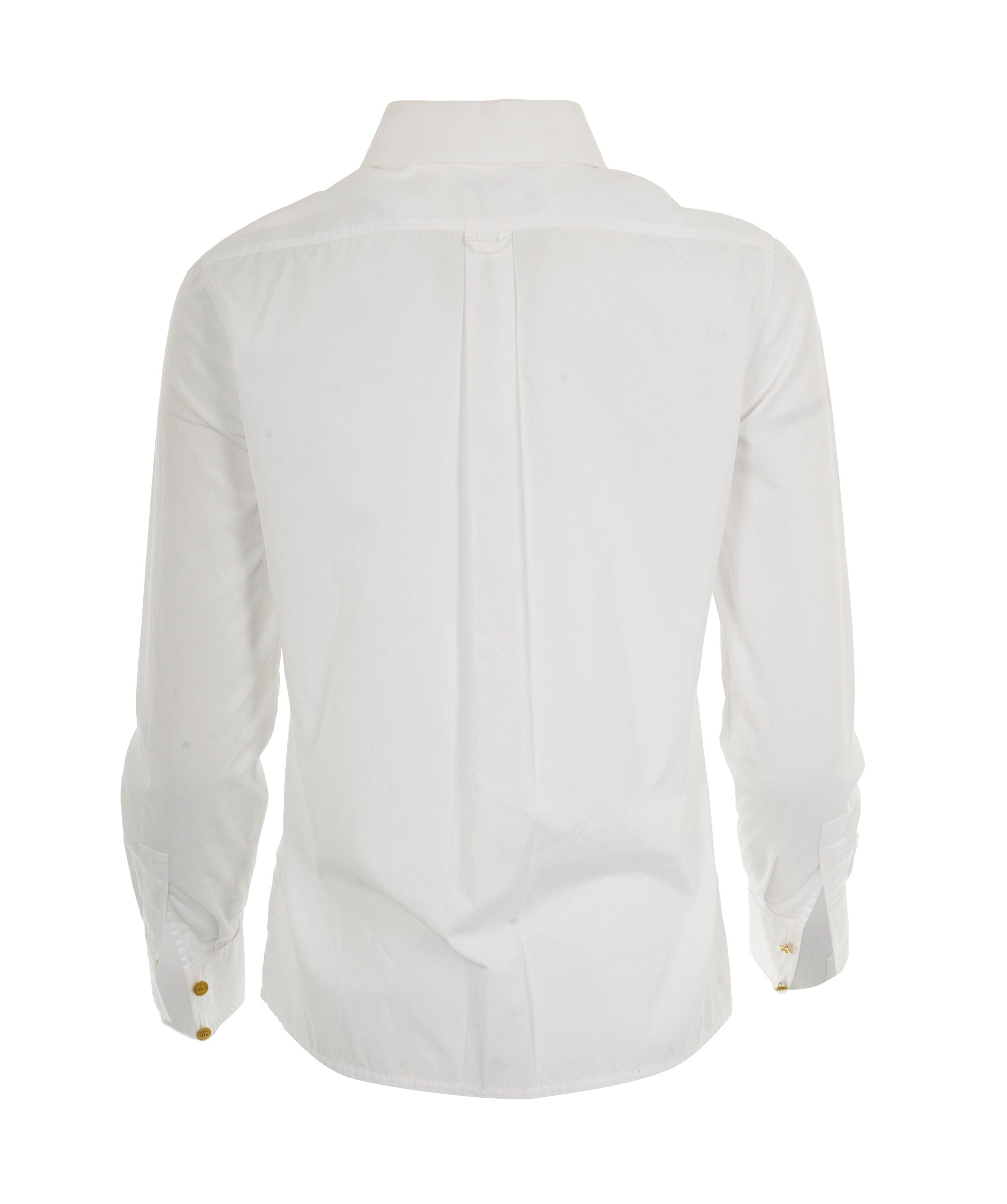 Chanel CHANEL c.1990's White Embroidered CC Button Down Shirt 38 ALC1957