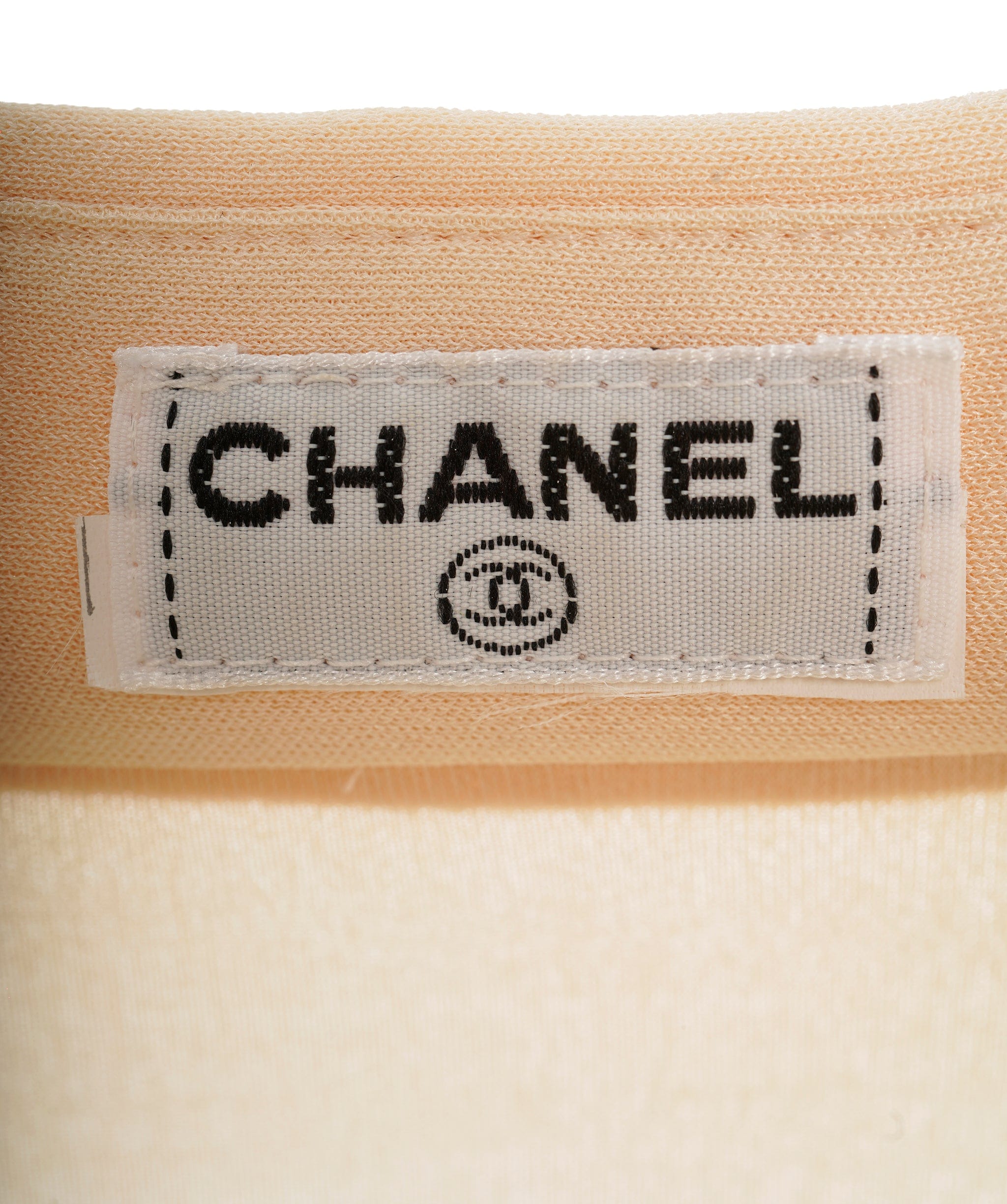 Chanel Chanel CC Button up Shirt Cream ASL10507