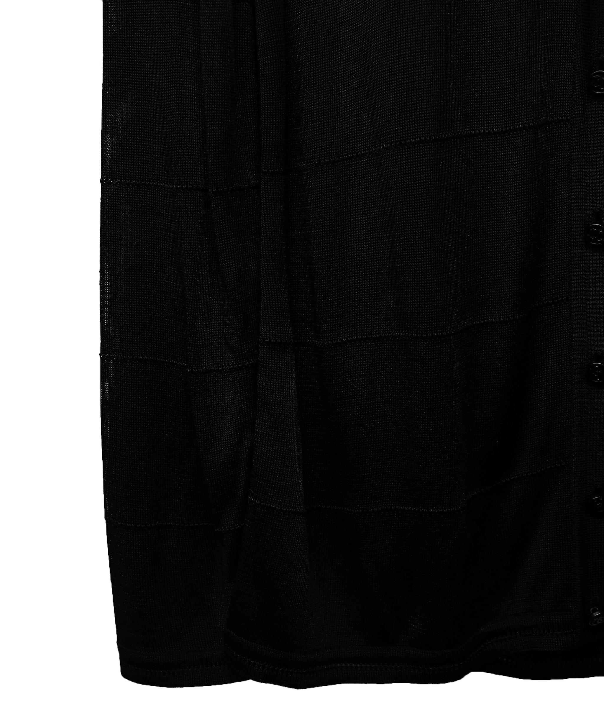 Chanel Chanel CC Buttons See-through Cardigan Black #42 ASL10414