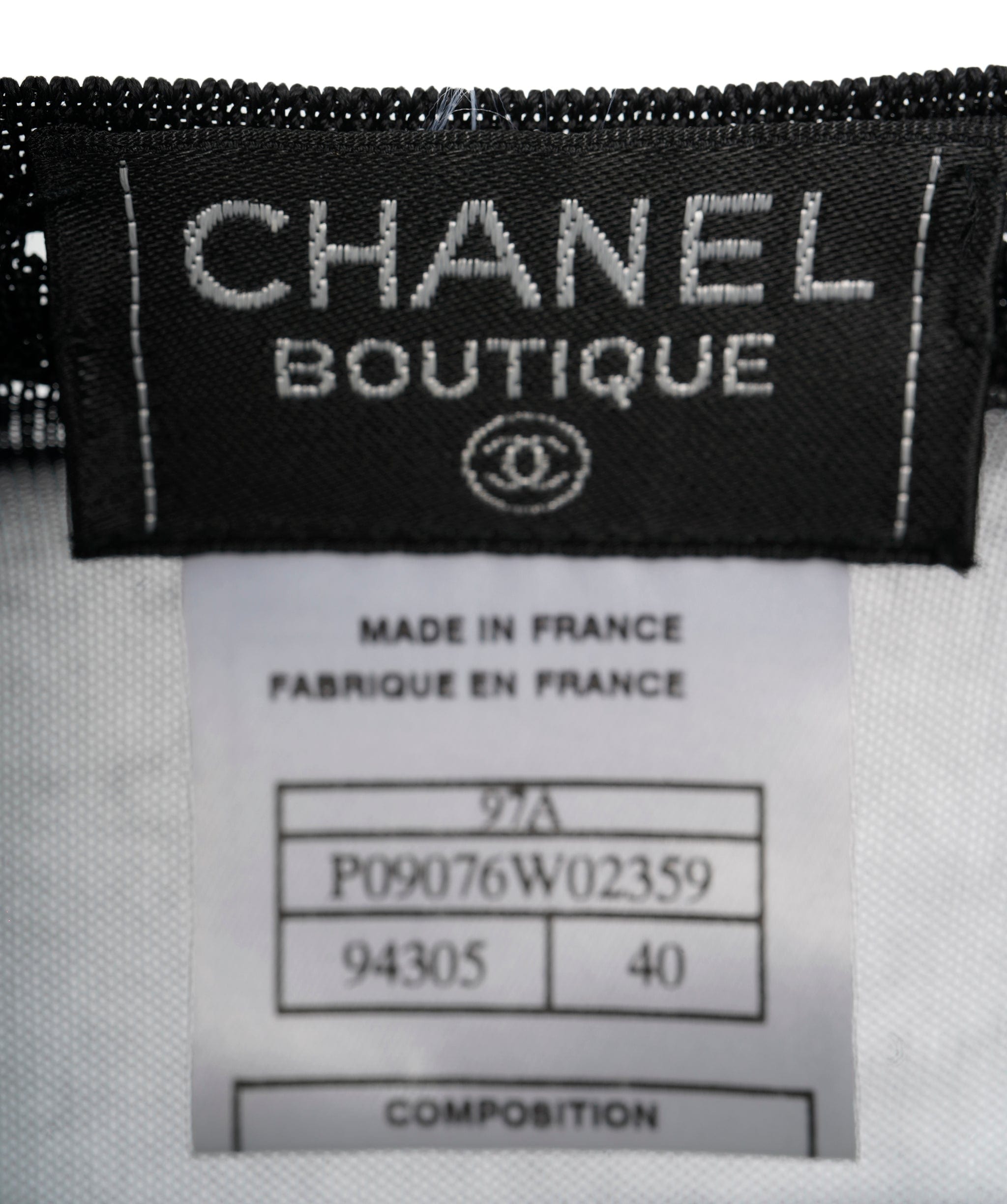 Chanel Chanel CC Buttons See-through Cardigan Black ASL10505