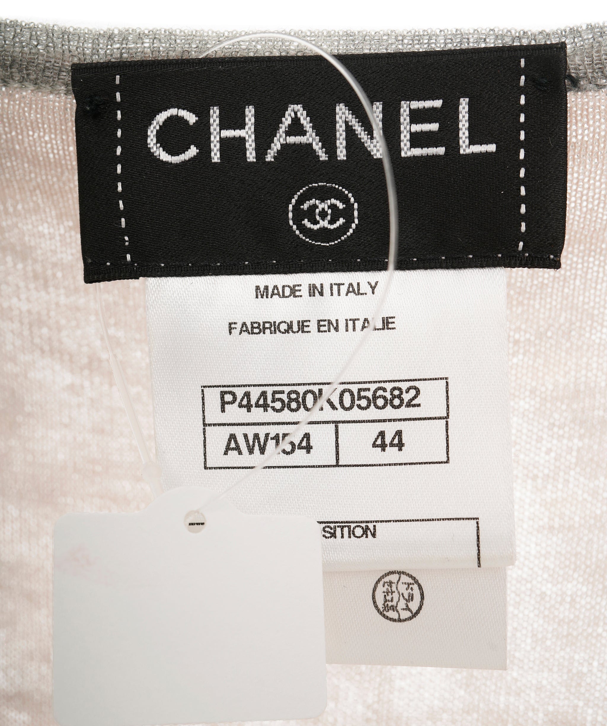 Chanel Chanel CC Sleeve Cashmere Cardigan Gray ASL10854