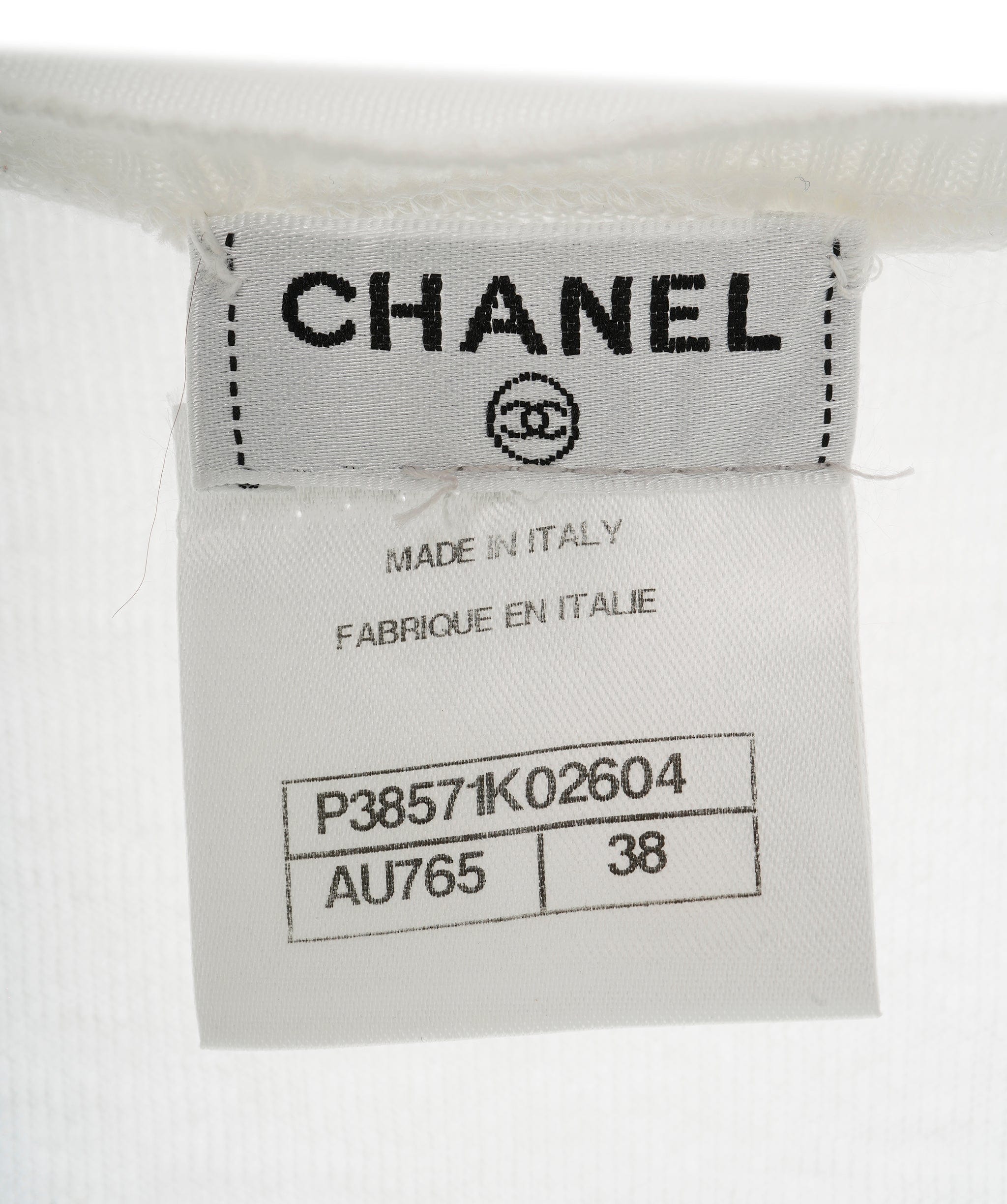 Chanel Chanel CC Sleeve Summer Knit Top White  ASL10844