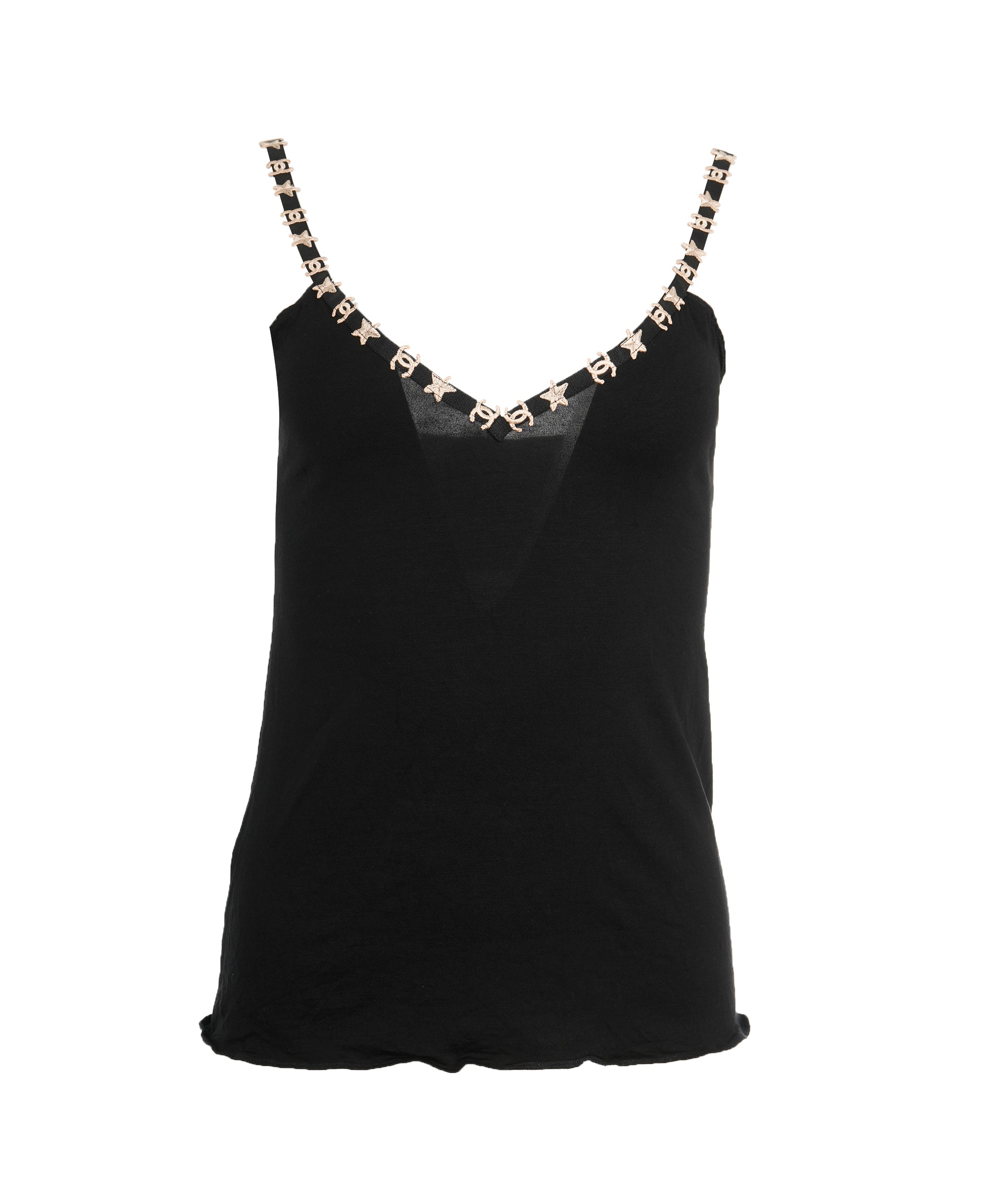 Chanel Chanel CC Strap Camisole Black ASL10588