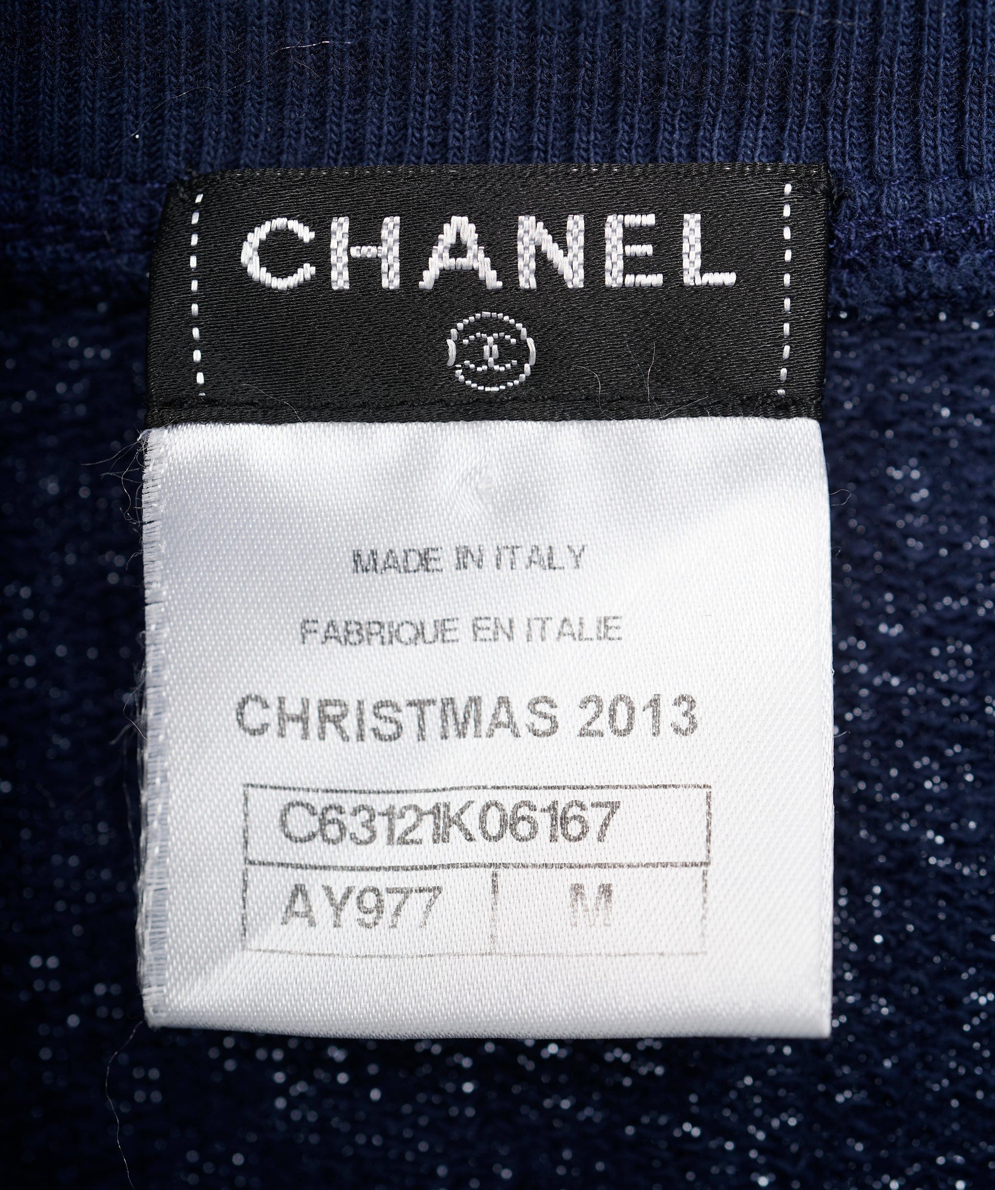 Chanel Chanel Christmas Logo Sweatshirt Blue ASL10522