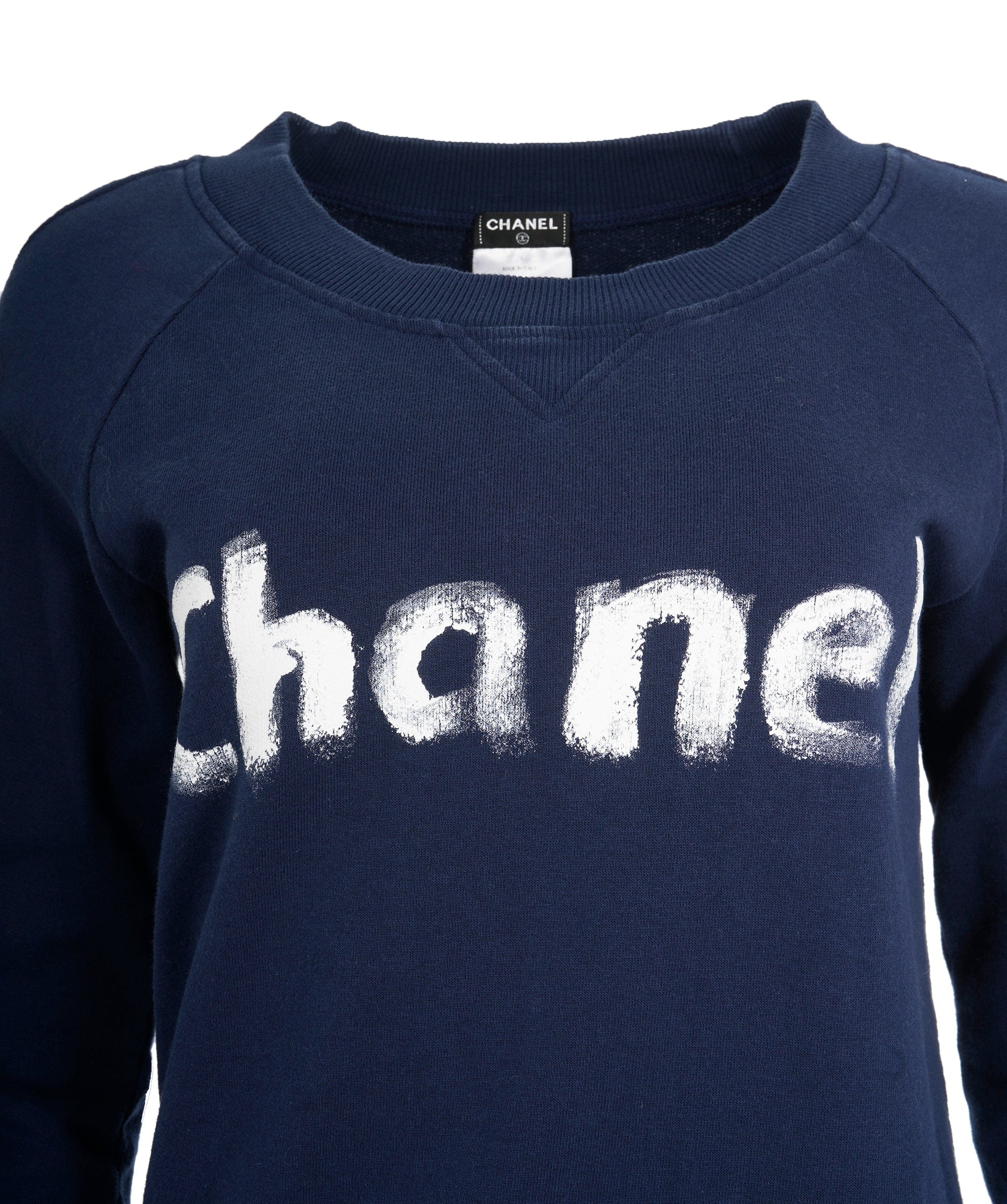 Chanel Chanel Christmas Logo Sweatshirt Blue ASL10522