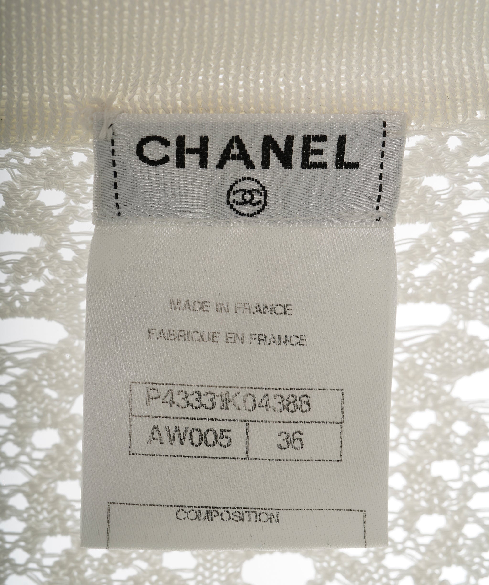 Chanel Chanel Cream CC Sunburst Cardigan 36  ALC1490